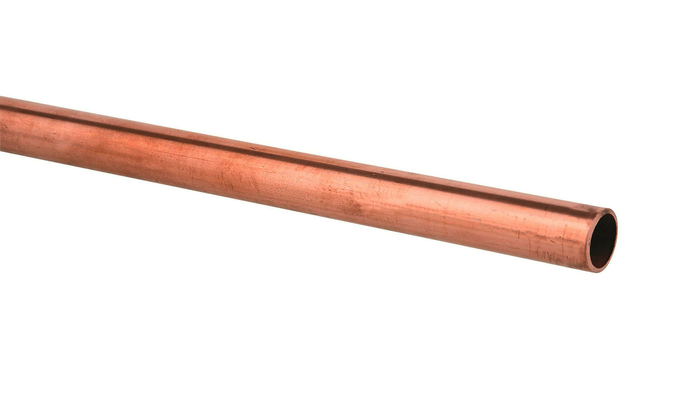 CU Kupferrohr Stange 2,5 m, blank, 15 mm x 1 mm