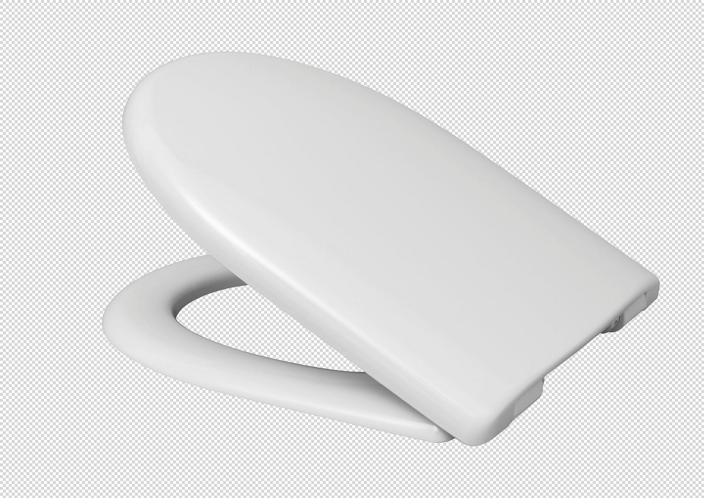 Duroplast WC-Sitz WHITE, D-Form, PRO 3, mit Absenkautomatik und Schnellvers