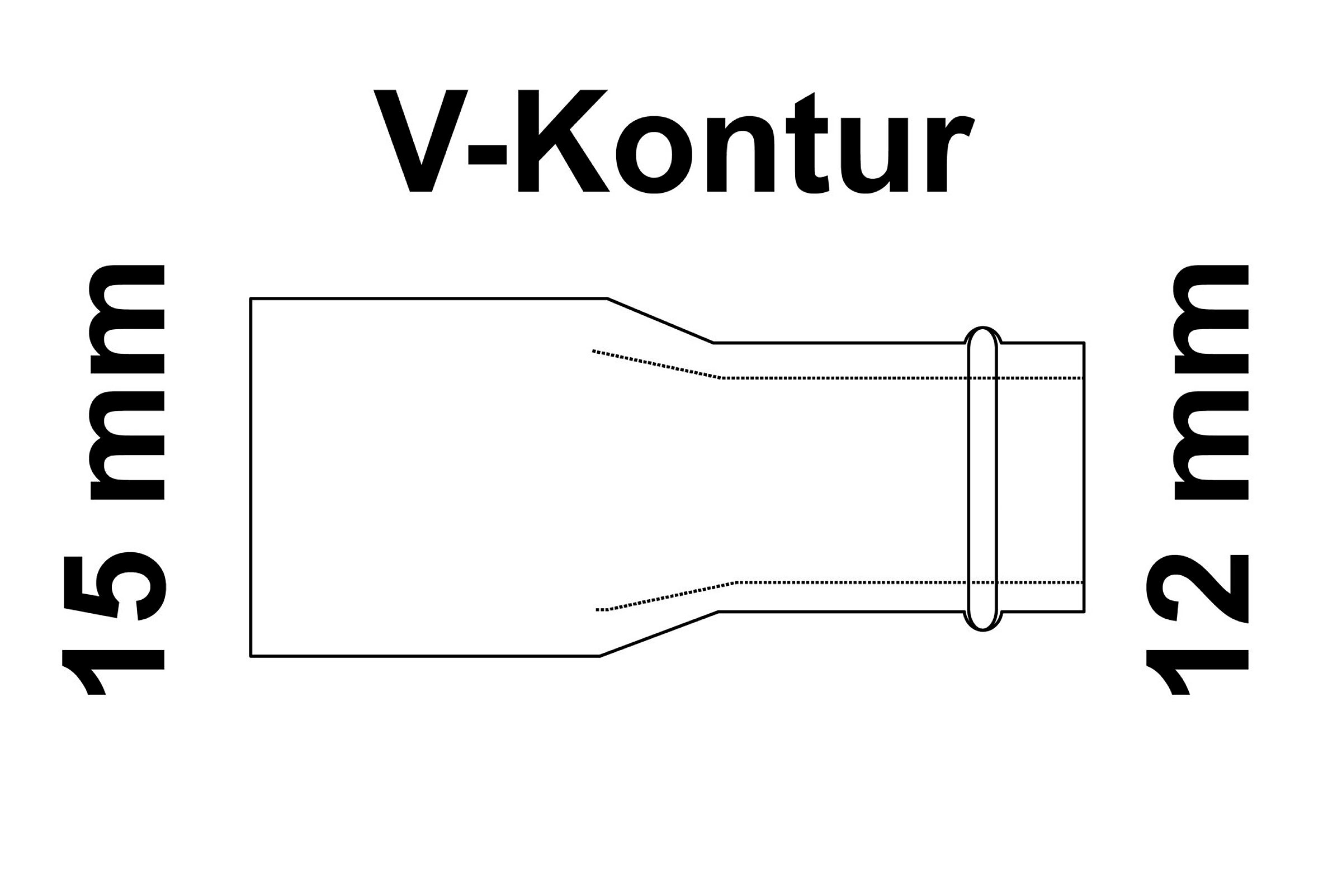 CU Reduziernippel, blank, 15mmAx12mm,1Muffe,(P5243)