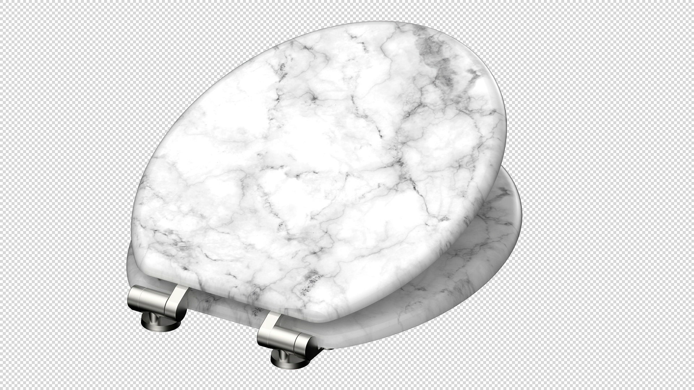 MDF WC-Sitz MARMOR STONE, mit Absenkautomatik