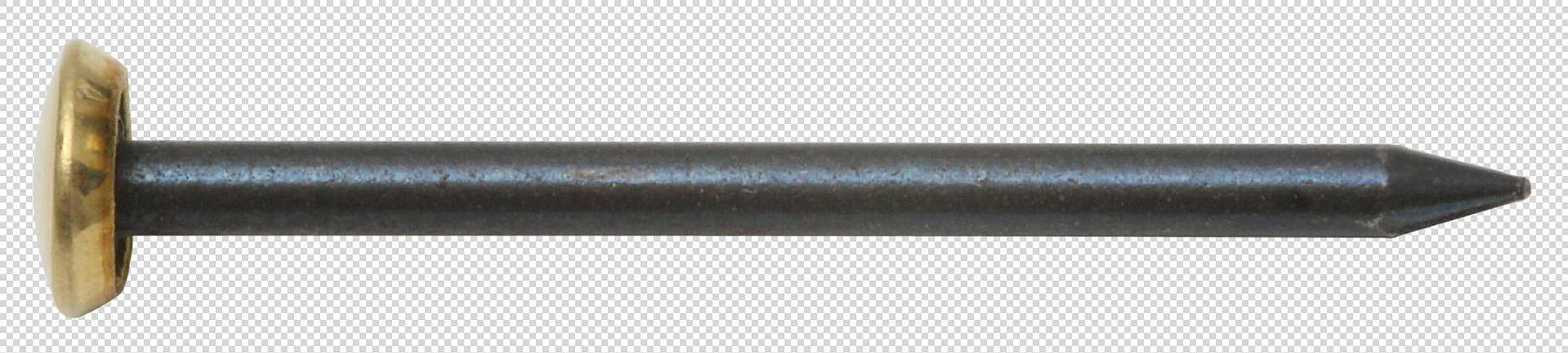 Bildernagel mit Messingkopf 2 x 20, gebläut
