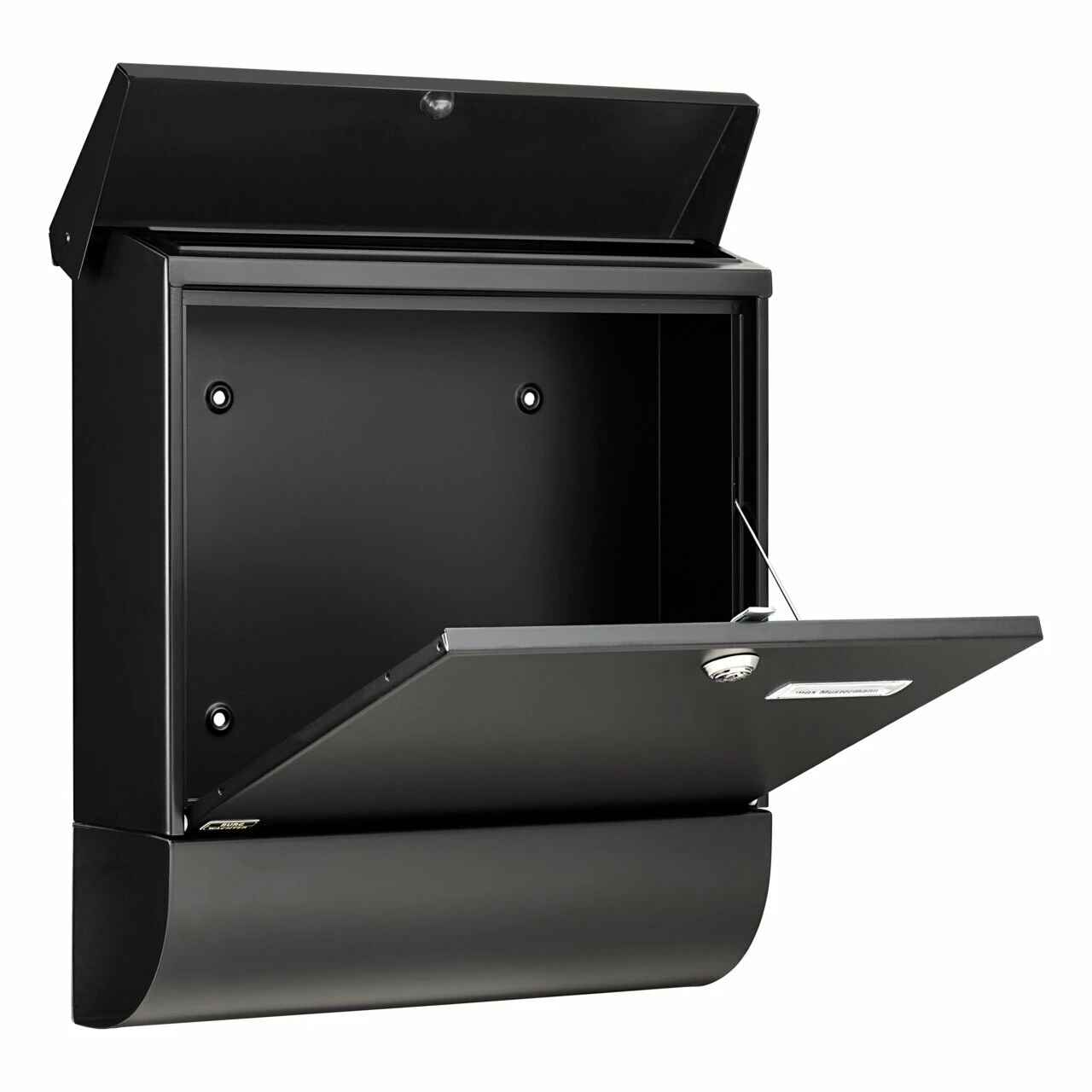 Briefkasten-Set Stahl-lack. Vario 86720S schwarz