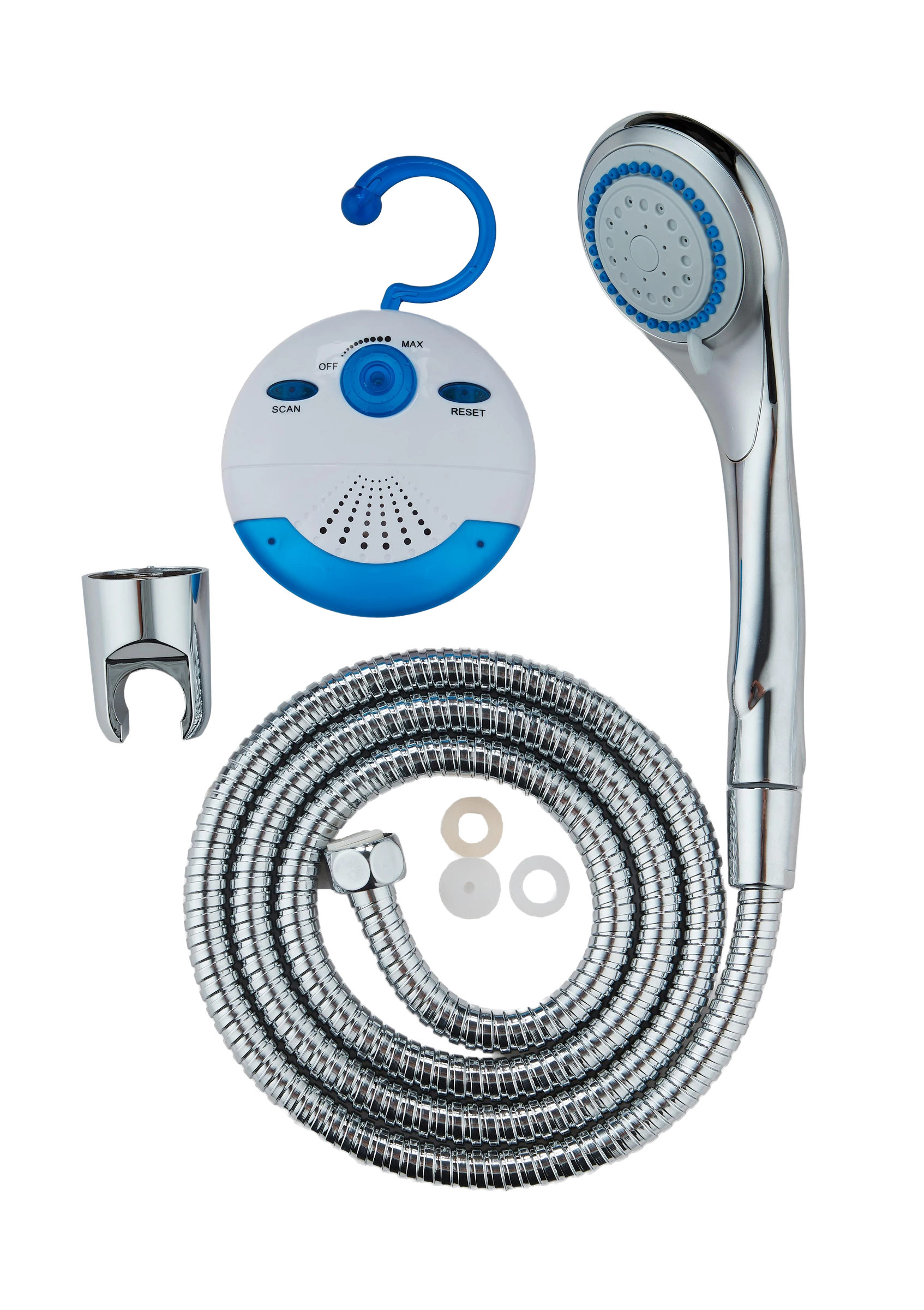 SHOWER&SWING Handbrause-Set, Chrom, mit Duschradio