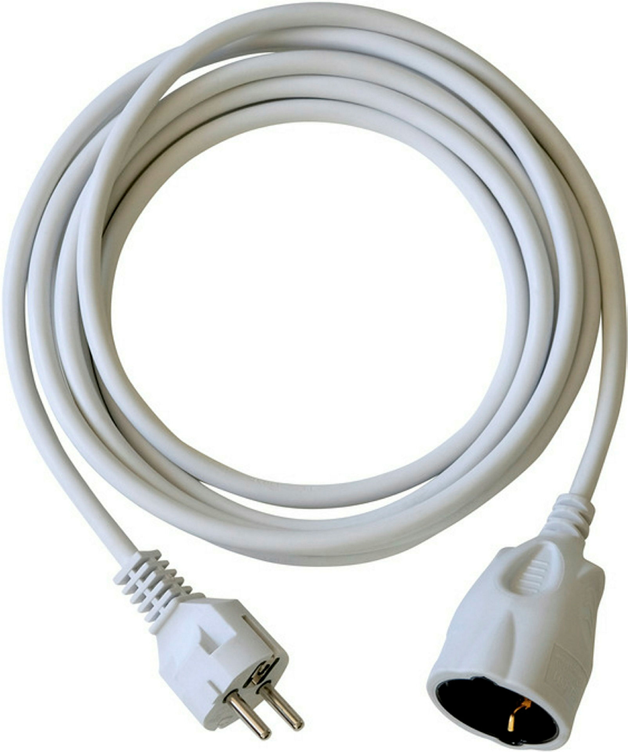 Verlängerungskabel 3m weiss H05VV-F3G1,5 mit KiSchu