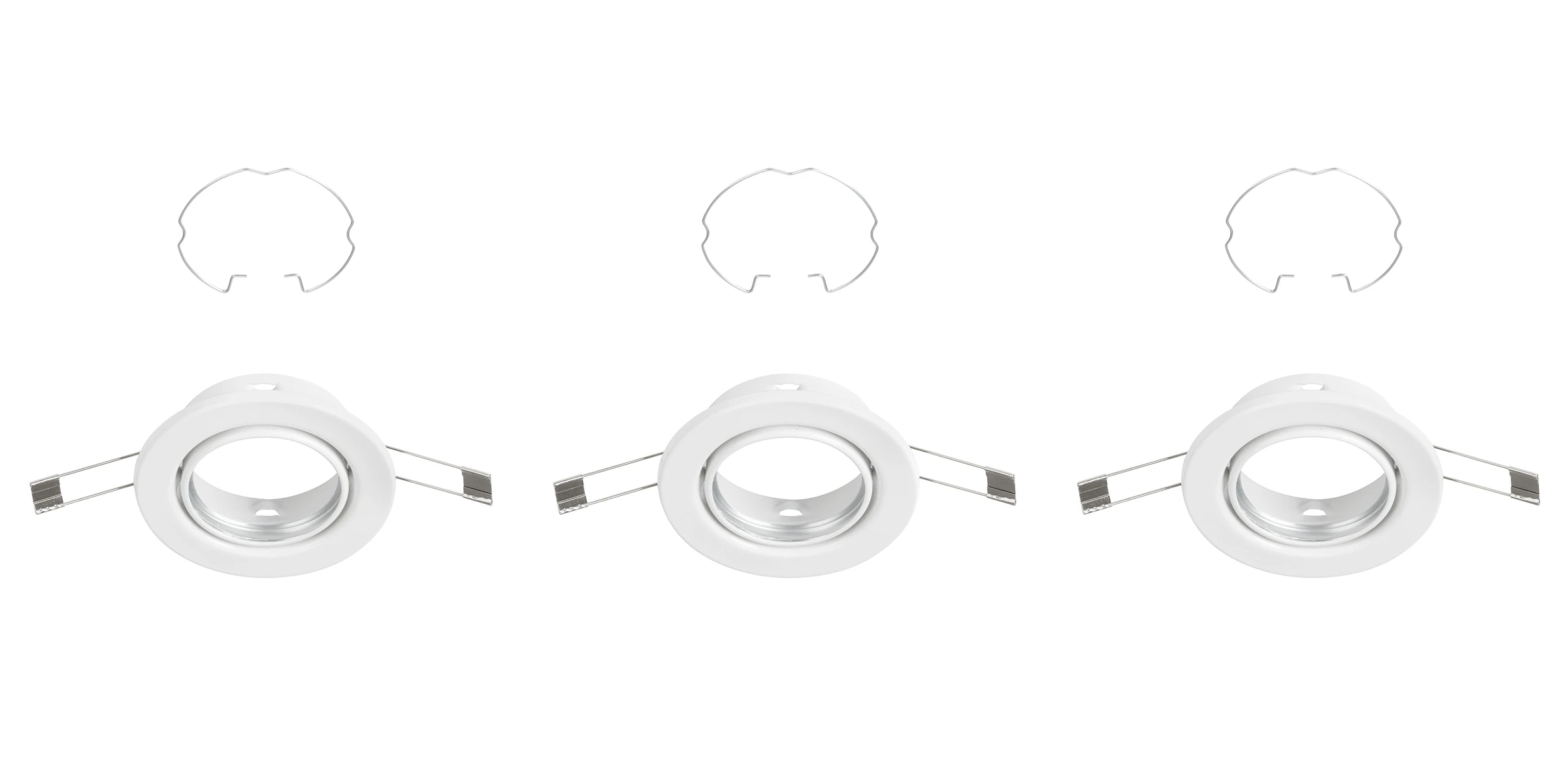 Einbauleuchten 3er-Set weiß exkl. 1xGU10