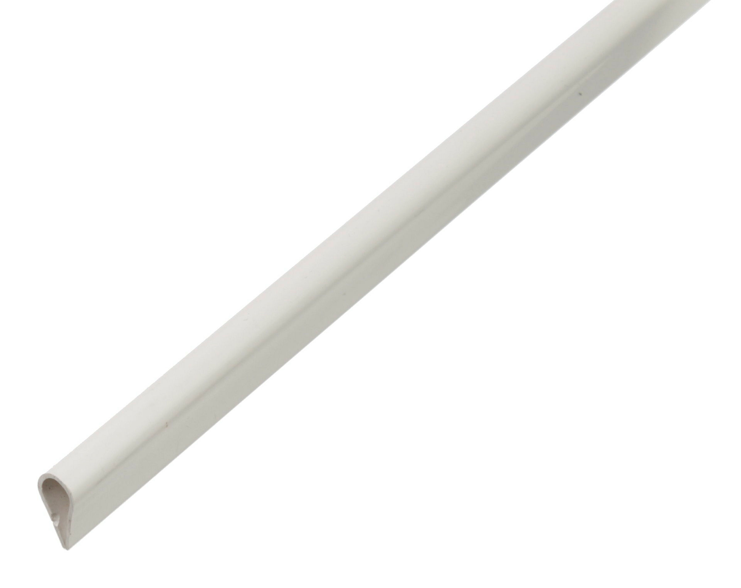 Klemmprofil 1m15x0,9 PVC weiß