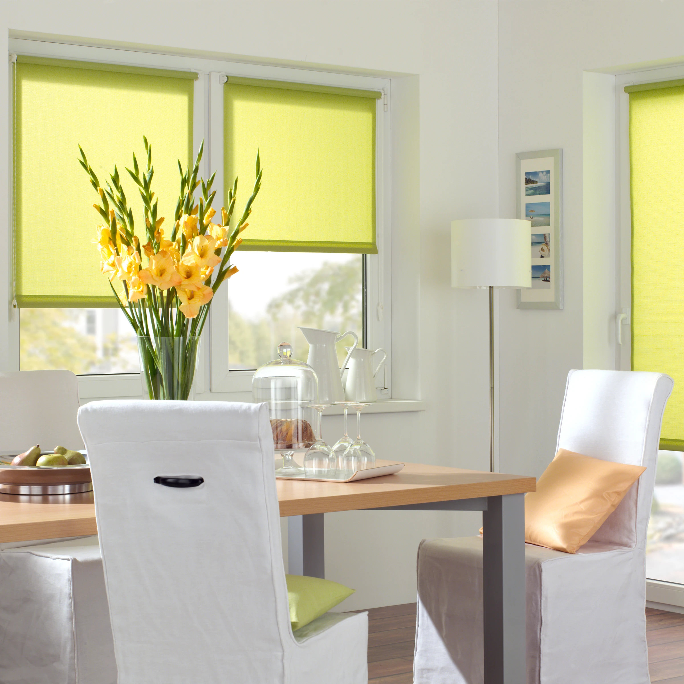 EASYFIX Rollo Uni, ohne Bohren, apfel struktur, 100x150 cm
