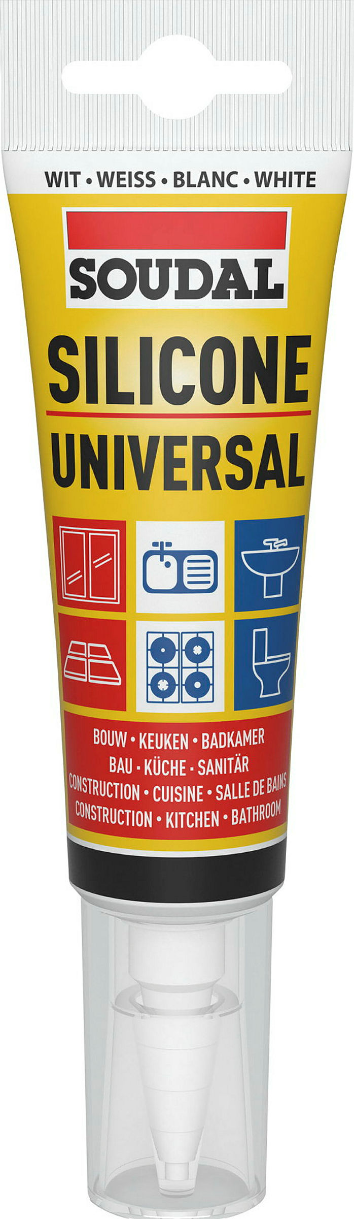 Soudal Universal-Silikon vielseitiger Dichtstoff für Bau & Sanitär