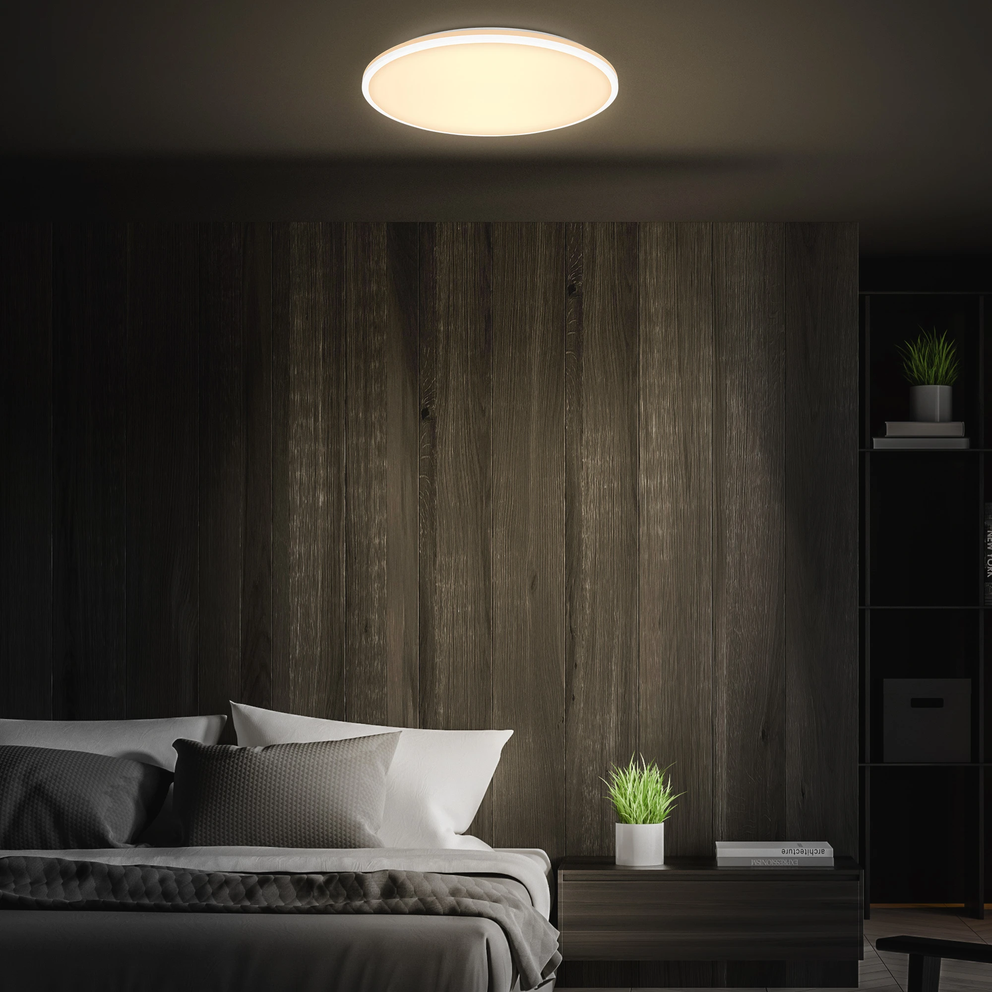 LANA CCT-LED Deckenleuchte, Weiß, LED/40W