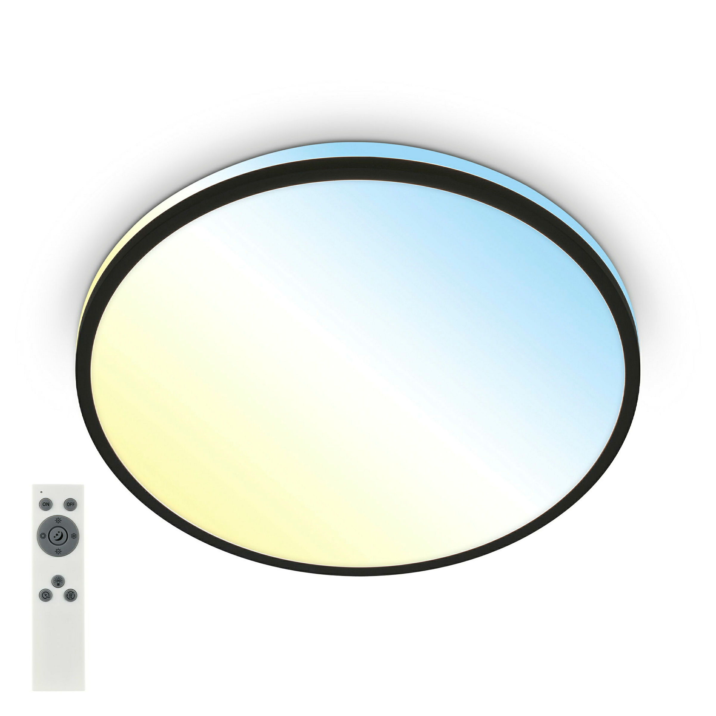 LANA CCT LED Deckenleuchte, Schwarz, LED / 22W