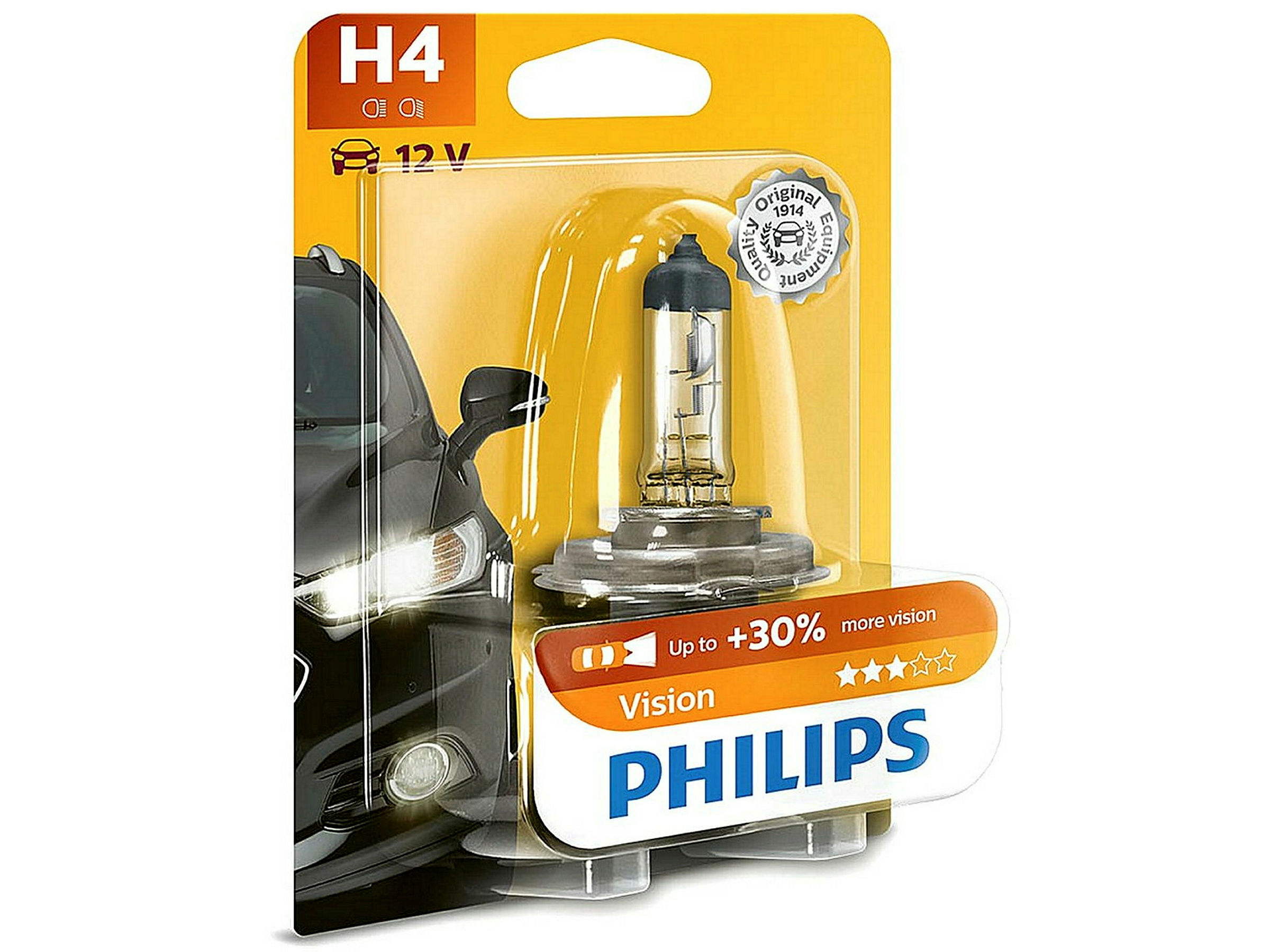 PHILIPS H4 Birnen 12 V/60-55 W PREMIUM 1er Blister