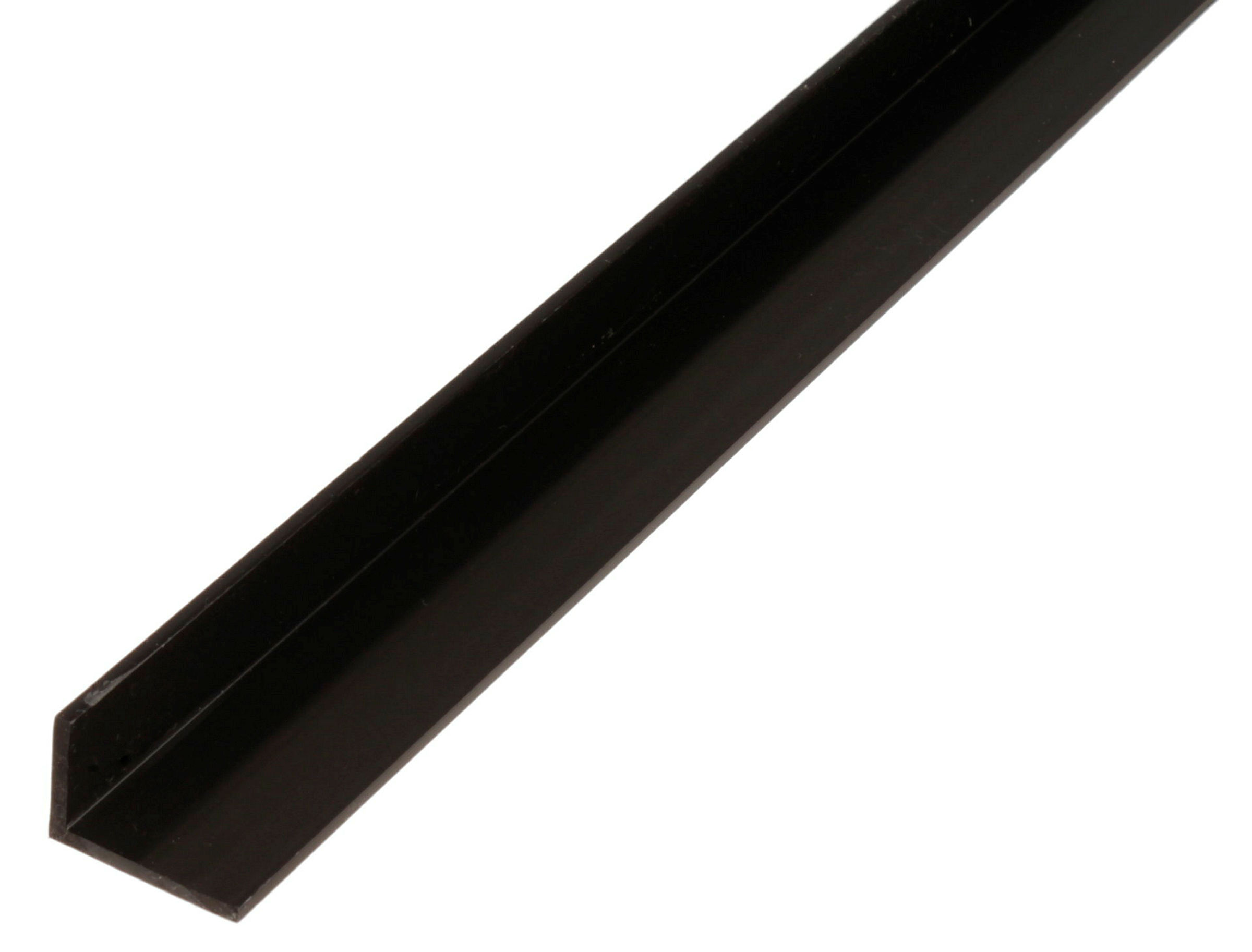 Winkelprofil 2m20x10 PVC schwarz