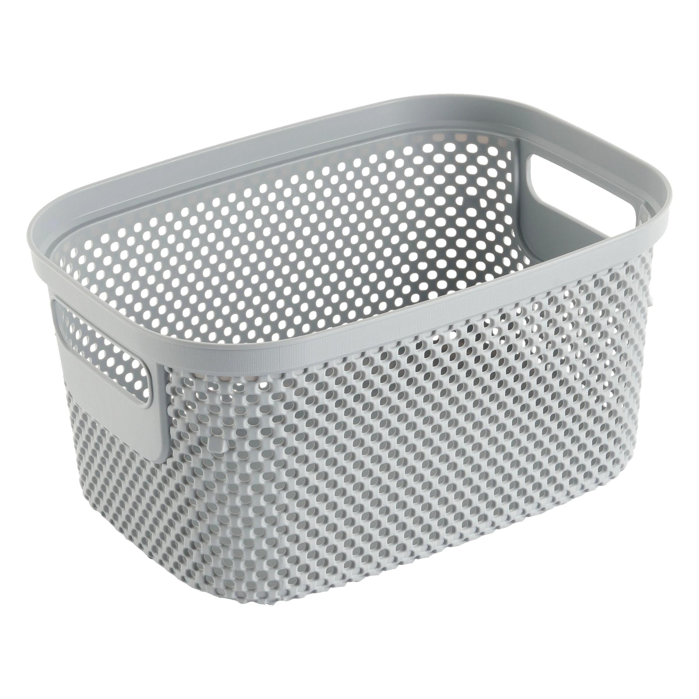 keeeper Aufbewahrungskorb, 3,5 l, 23,7 x 17 x 12,2 cm, Stine, Grau
