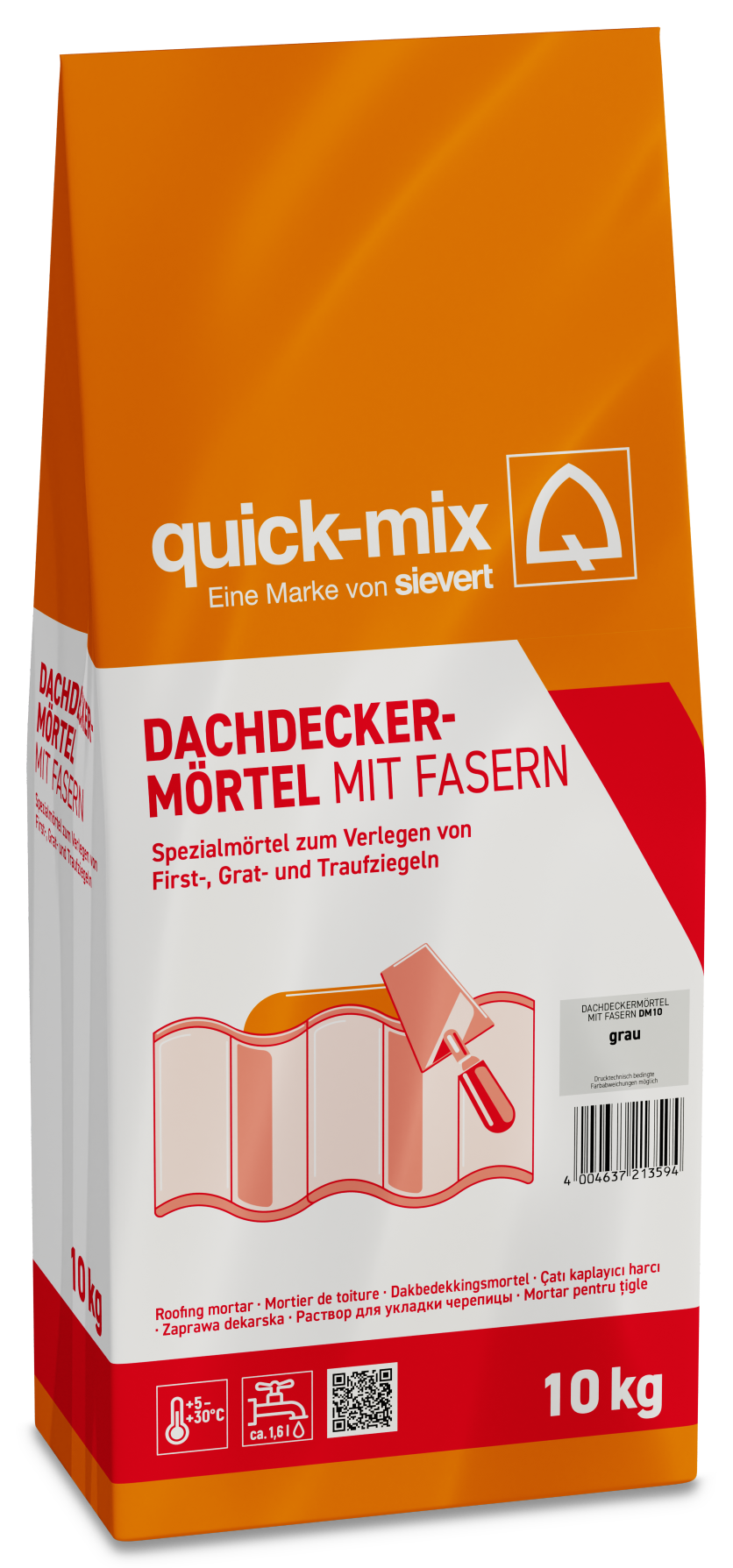 quick-mix Dachdeckermörtel 10 kg grau