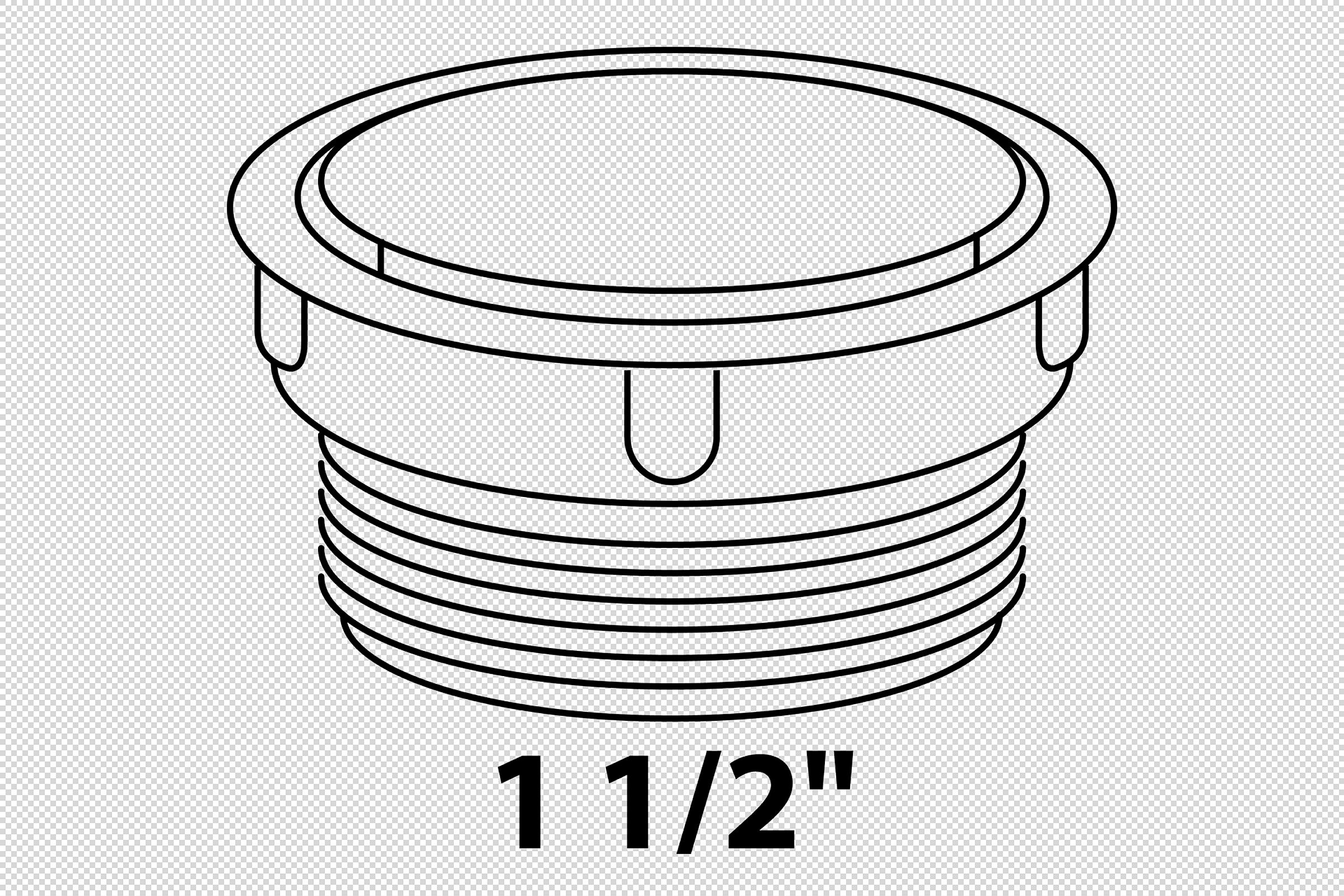 ECO-SAVE KS Stopfen, Grau, 1 1/2''AG, für Siphon-Geräteanschluss