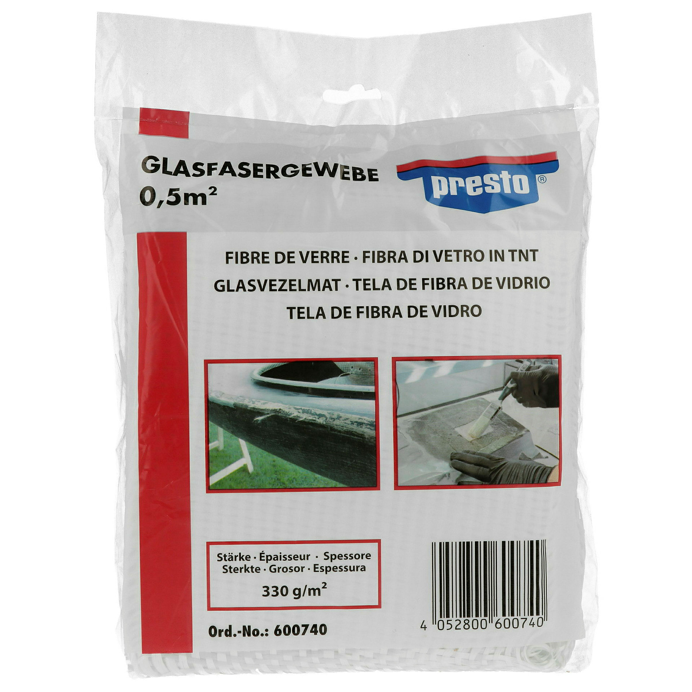 presto Glasgewebeband 0,5 qm