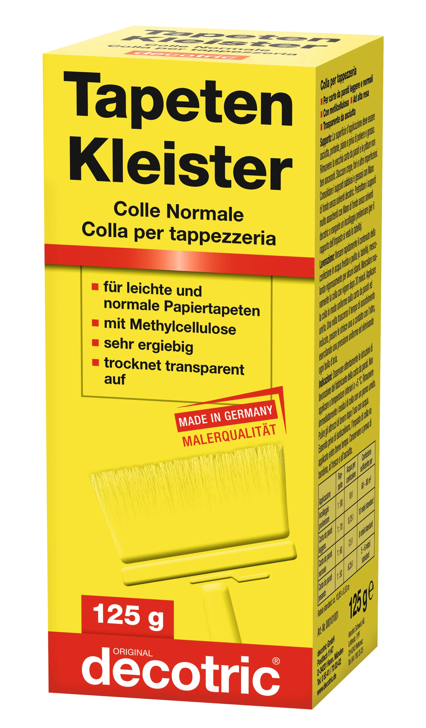 decotric Normalkleister D/F/I 125 g