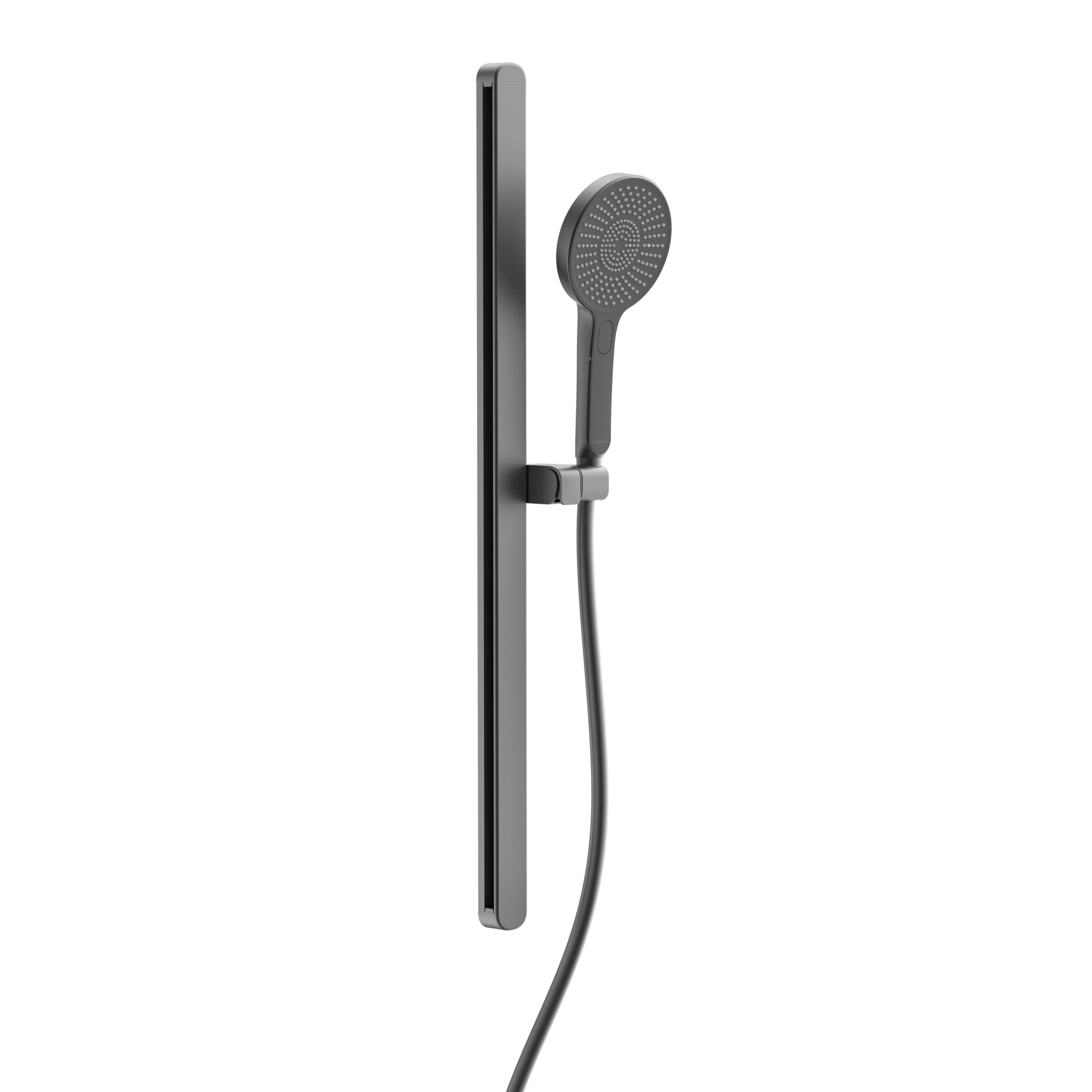 KARIBIK Stangenbrause-Set, Graphit matt, oval