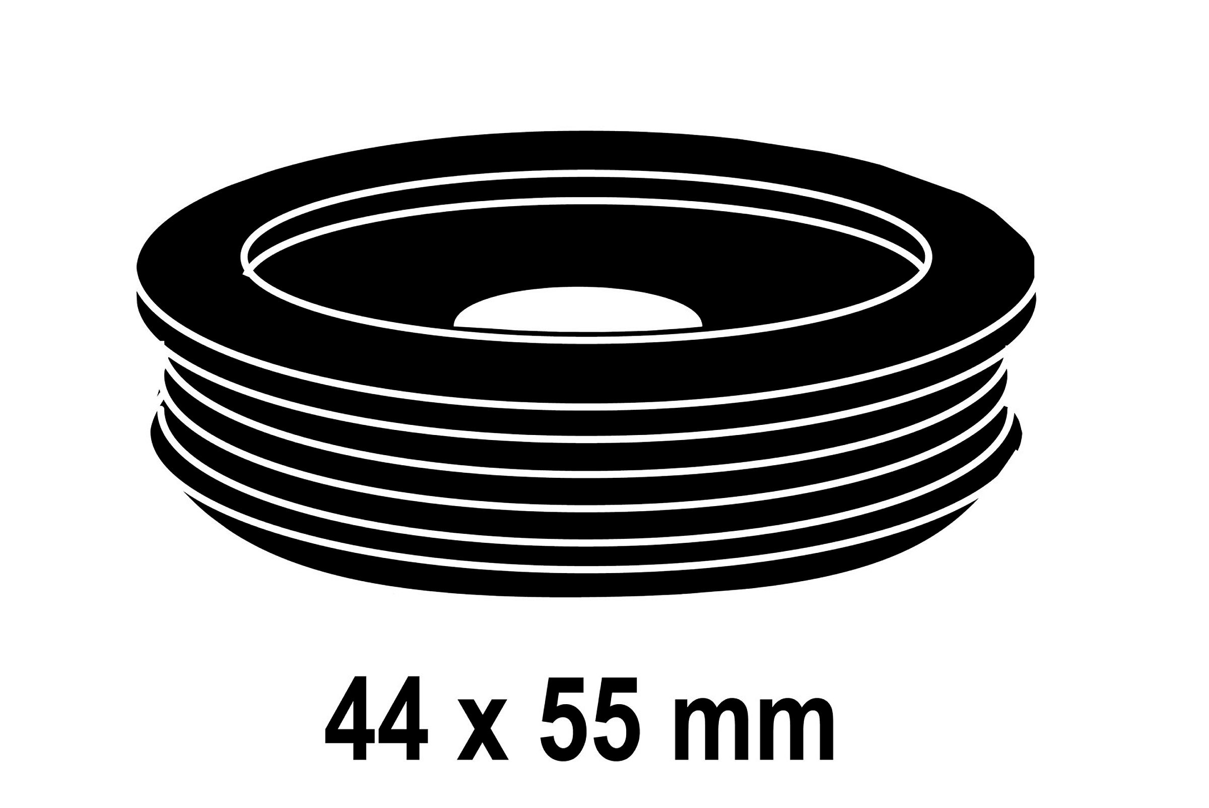 Spülrohrverbinder Euro-WC, 44 x 55 mm