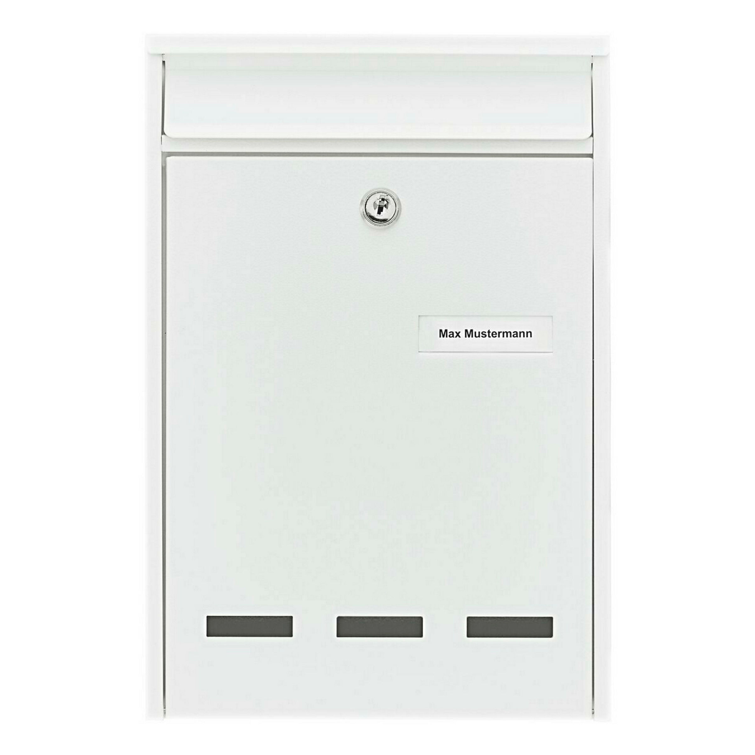 Briefkasten Stahl-lackiert Pocket 5871 W weiss