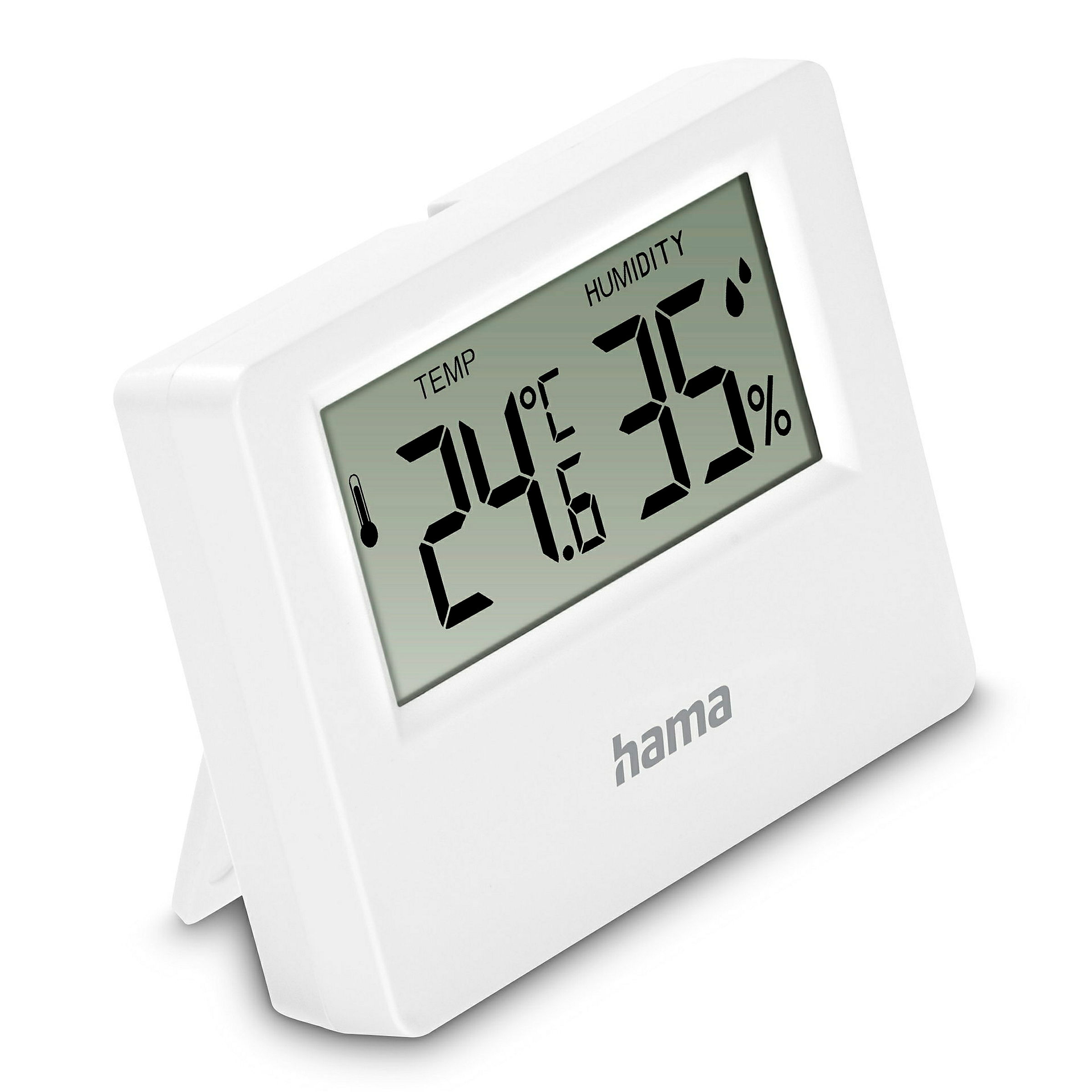 Hama Thermometer und Hygrometer'Ebro'', digital, für innen, Weiß