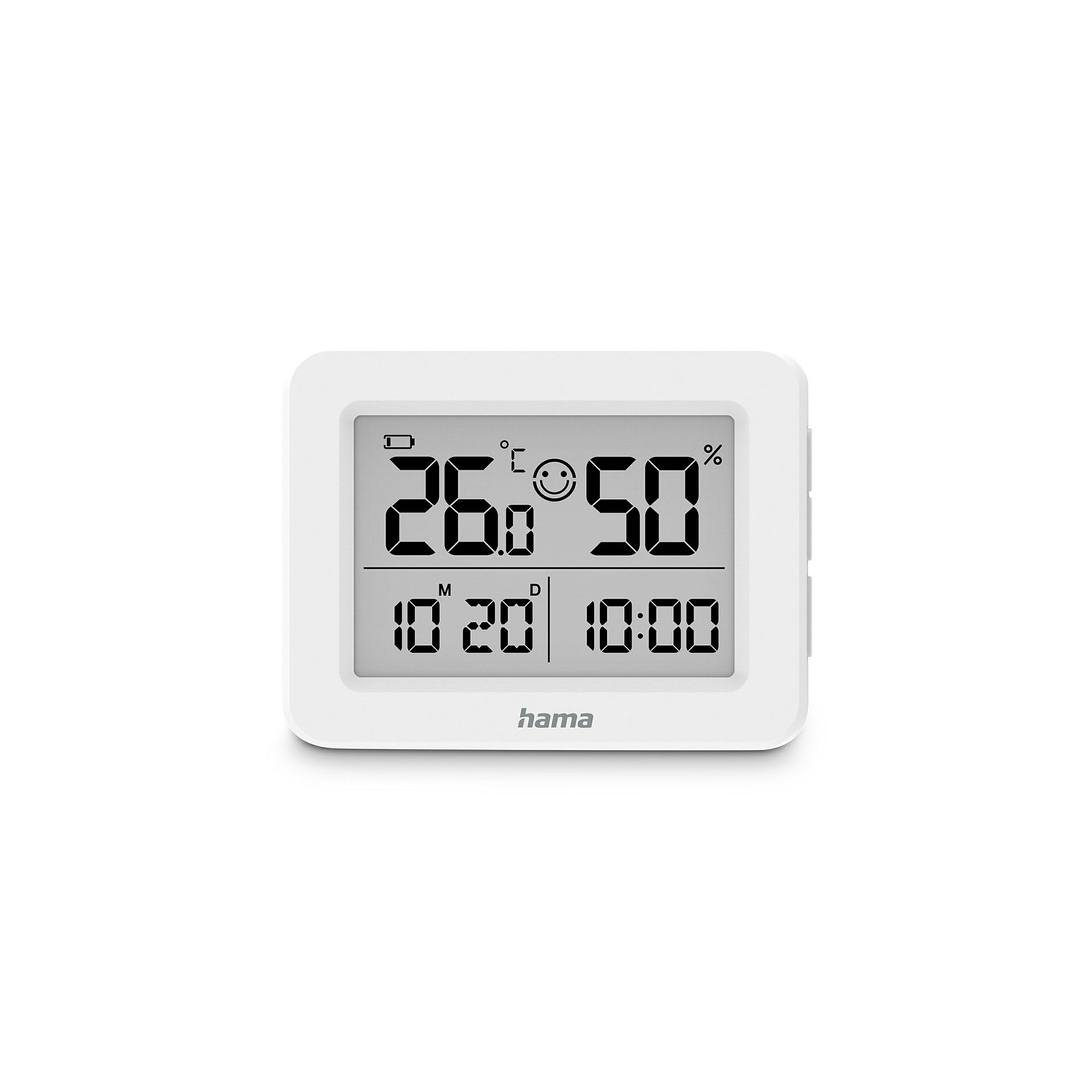 Hama Thermometer und Hygrometer'Lefkada'', Weiß