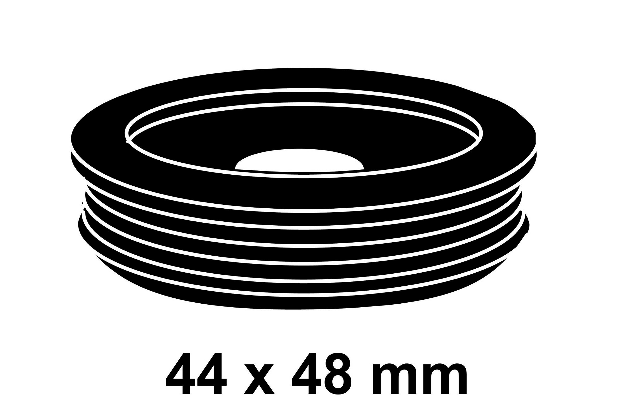 Spülrohrverbinder Euro-WC, 44 x 55 mm