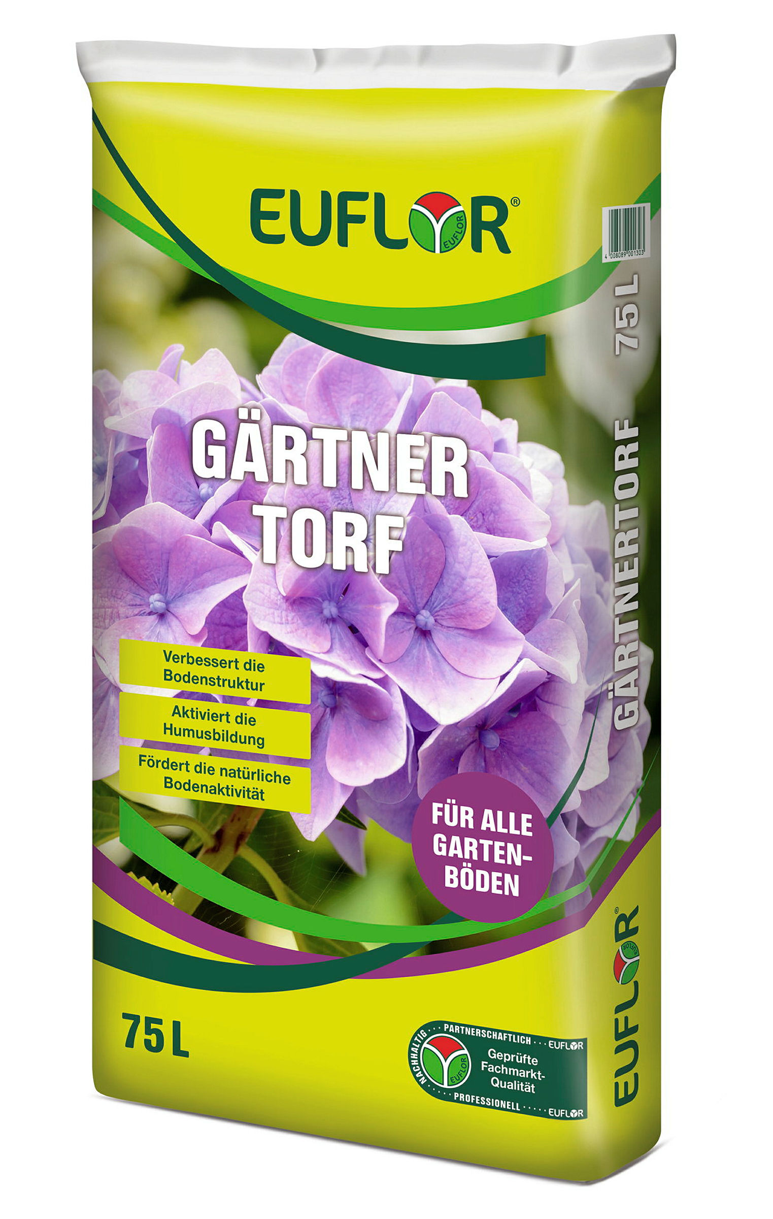 Euflor Gärtnertorf75 L Sack, auf EP, VE 39