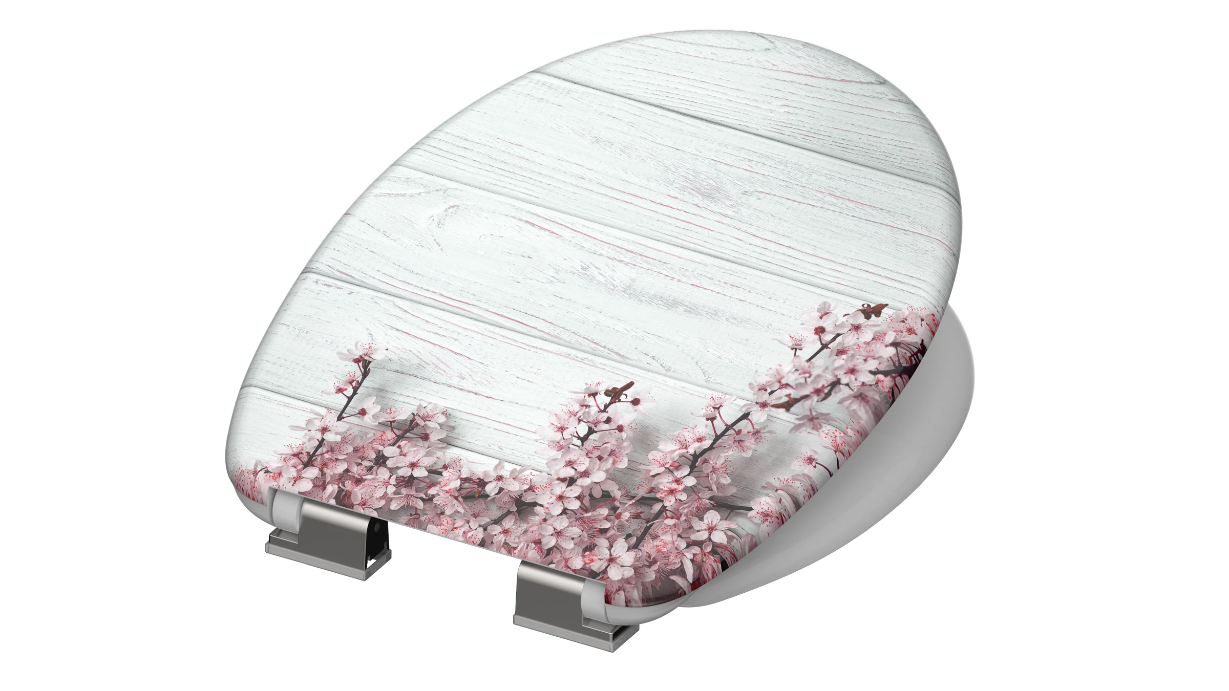 Duroplast WC-Sitz FLOWERS&WOOD, mit Absenkautomatik