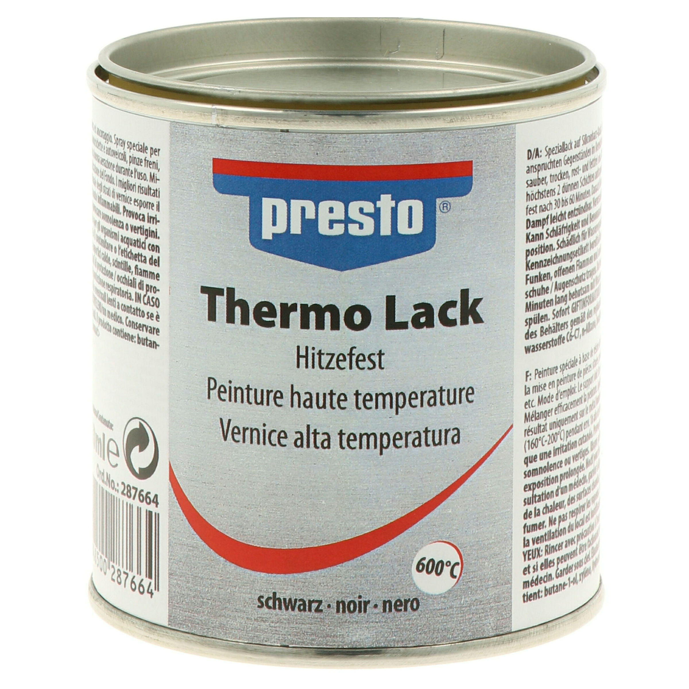 presto Thermolack schwarz 250