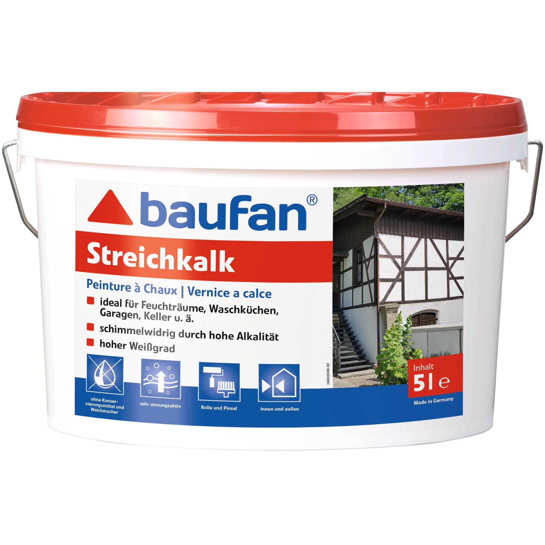 baufan Streichkalk 5 L