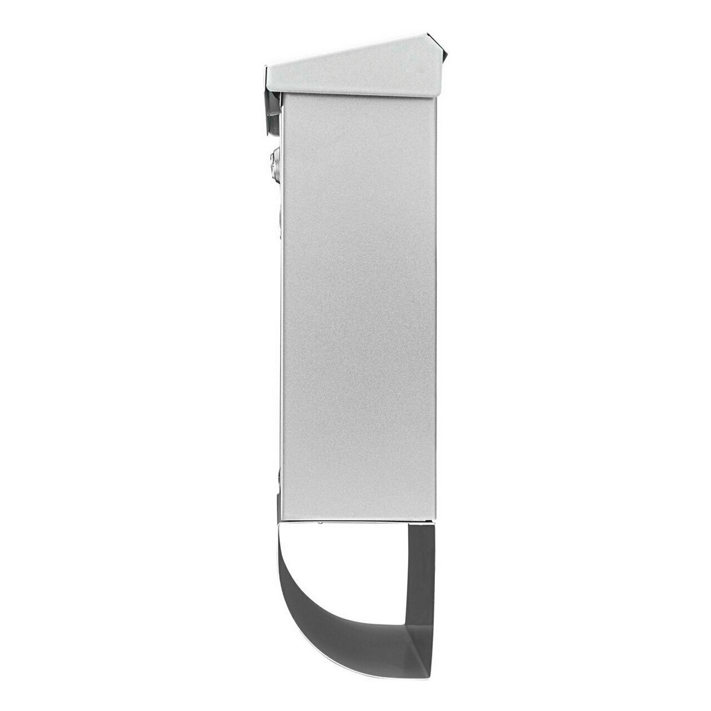 Briefkasten-Set Stahl-lack. Vario 86720Si silber