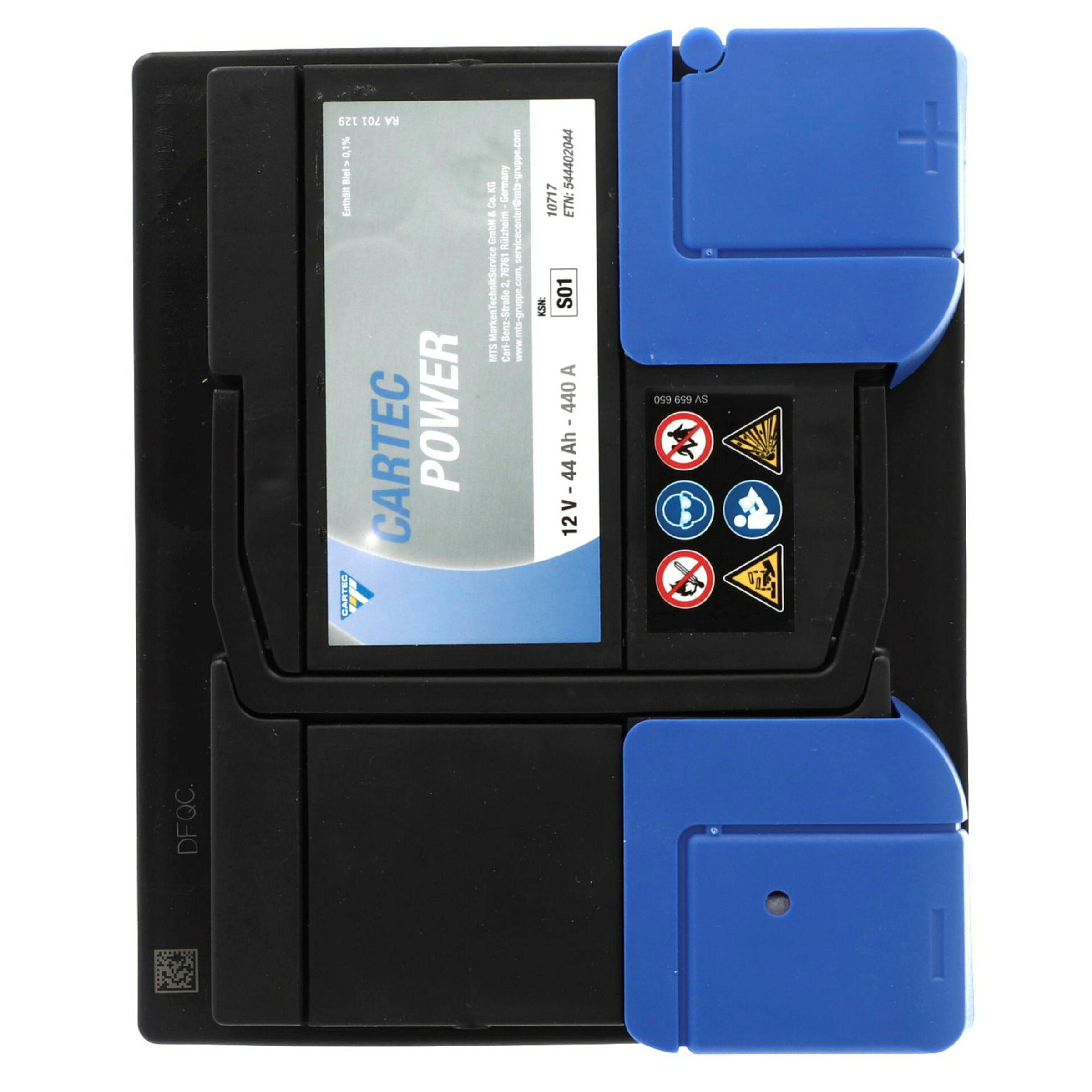 CARTEC PLUS Starterbatterie 44 Ah/ 440 A