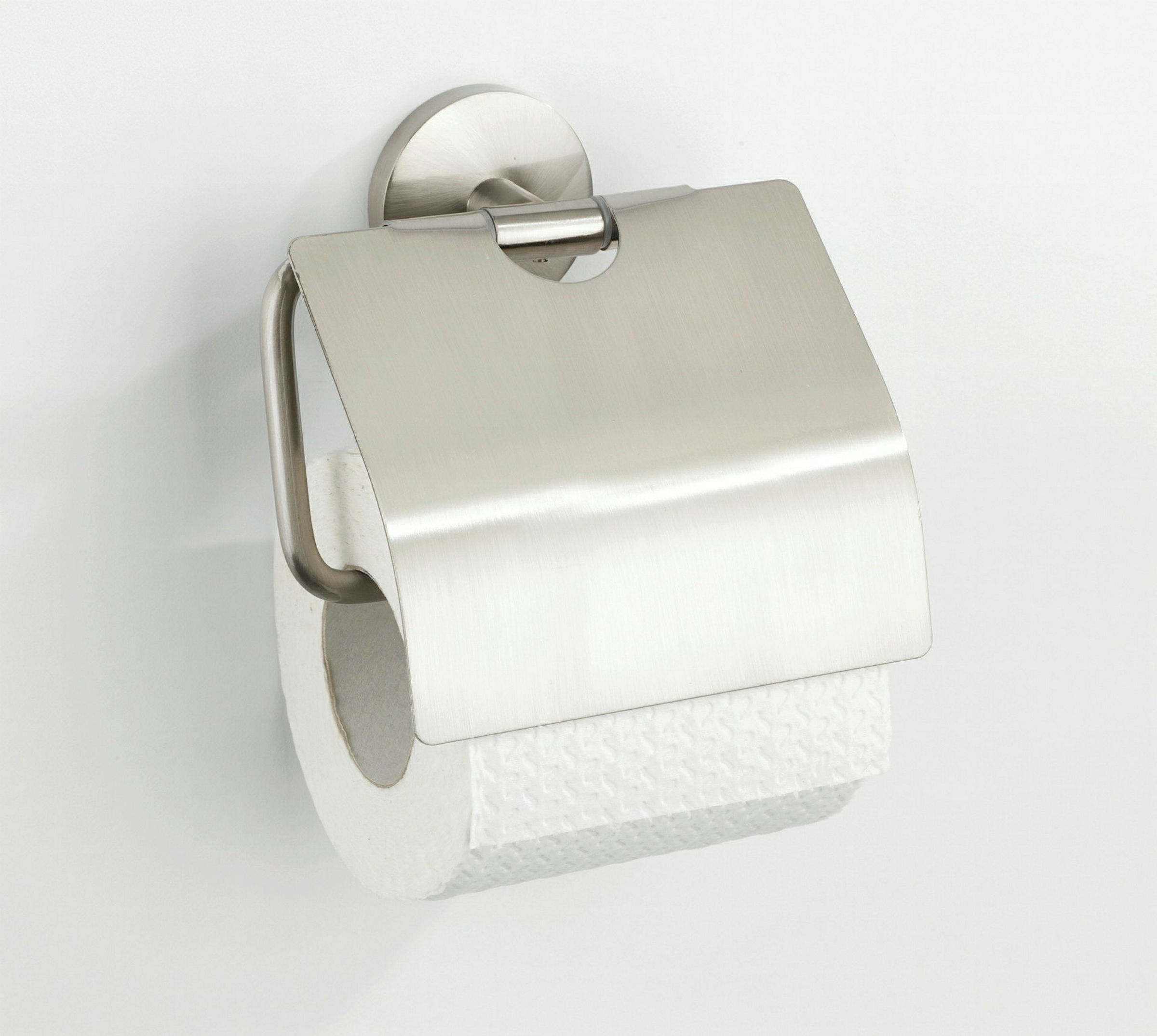 Toilettenpapierhalter m Deckel Cuba matt