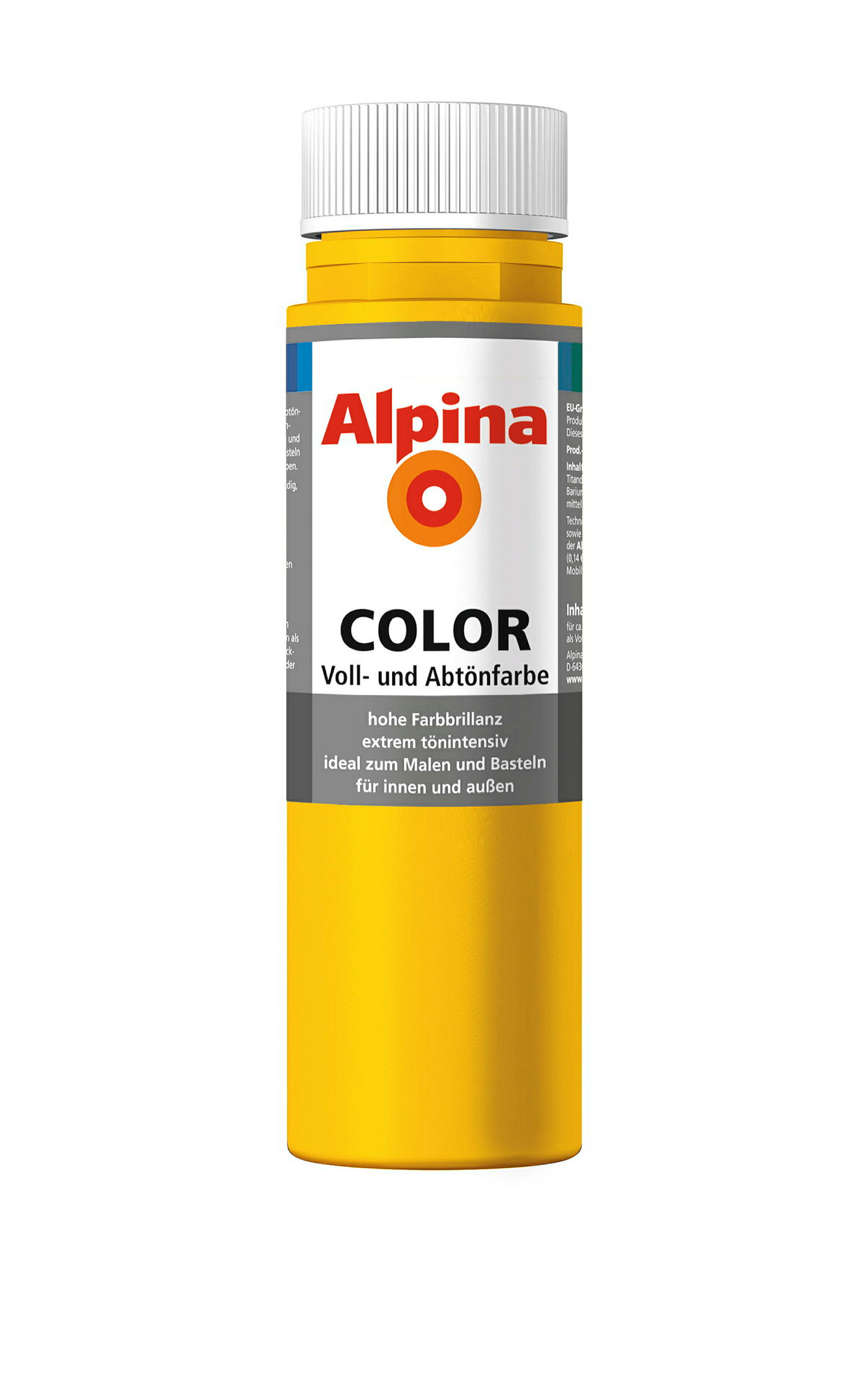 Alpina COLOR Voll- und Abtönfarbe Lucky Yellow 250ml seidenmatt