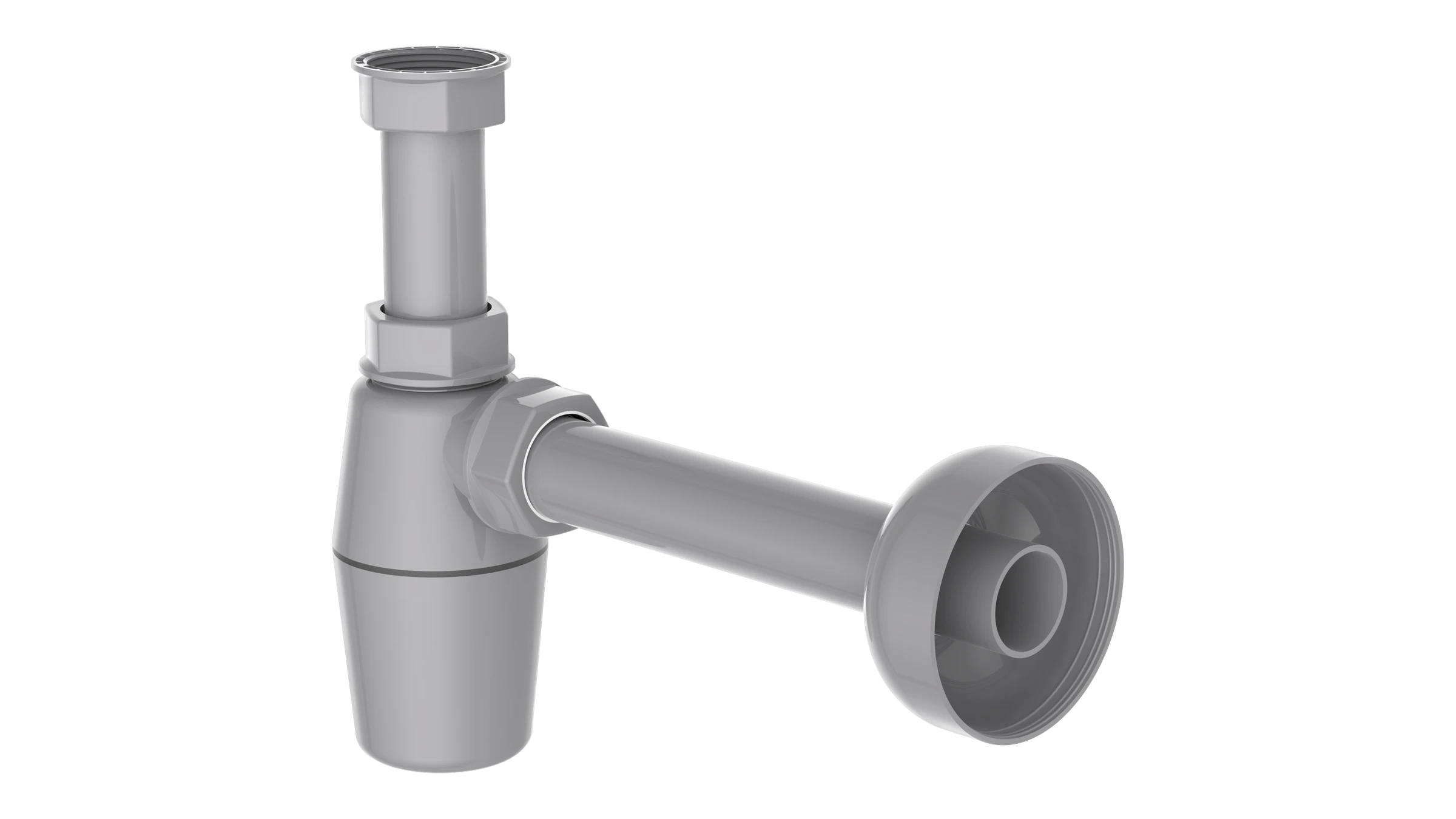 ECO-SAVE KS Flaschensiphon, Grau, 1 1/4'' x 32 mm
