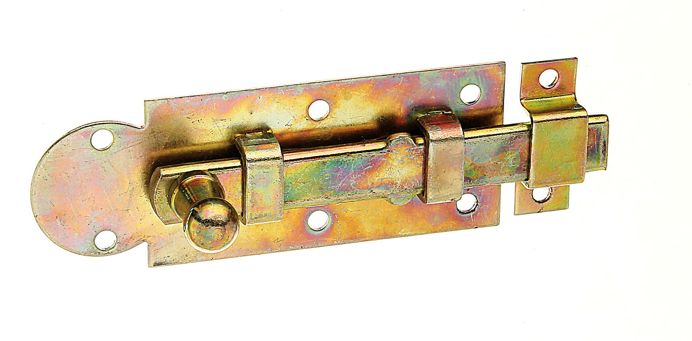 Fensterriegel mit Knopfgriff 80x30 gerade verzinkt