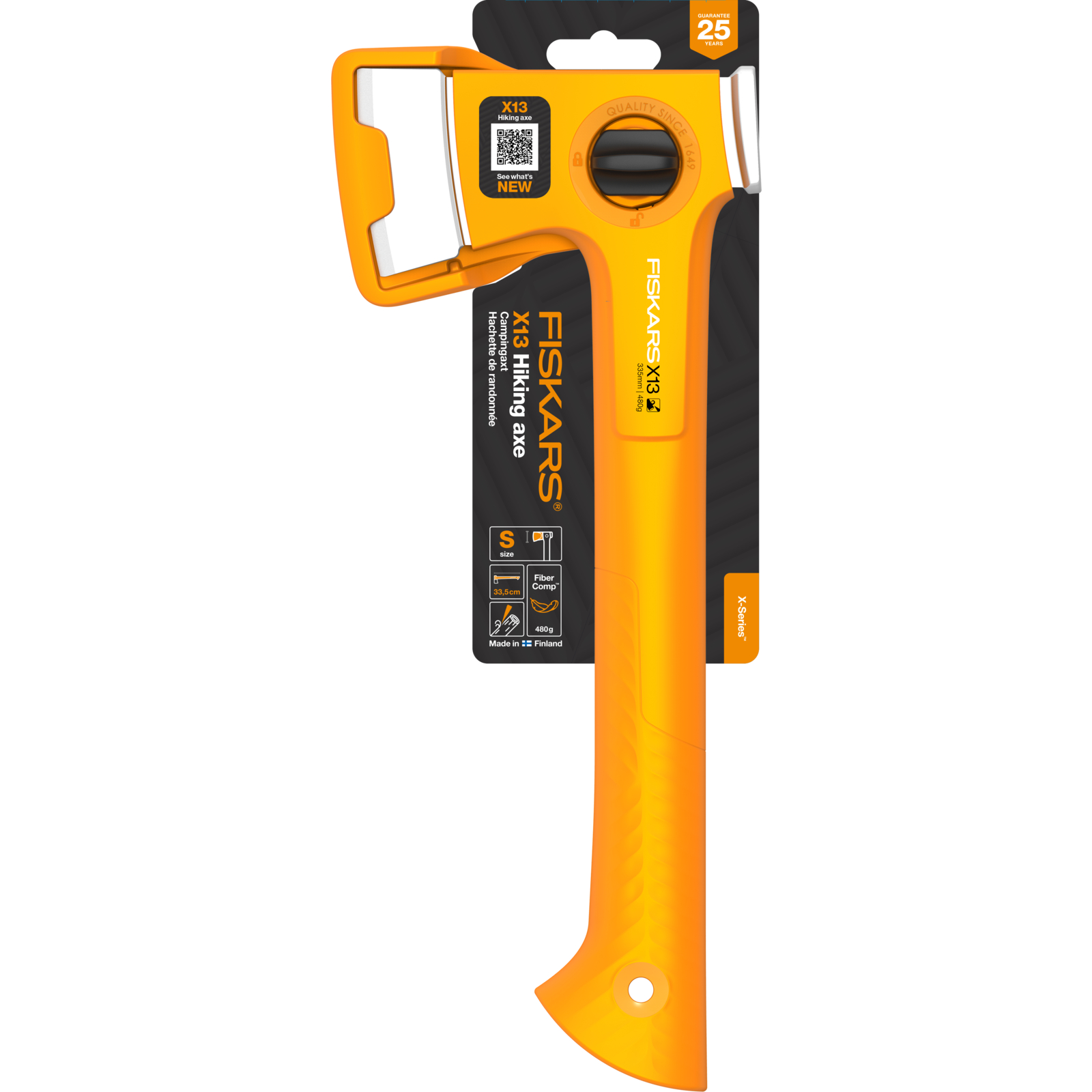 Fiskars X-series X13 Campingaxt ultra leicht 480 g X13 Campingaxt ultra
