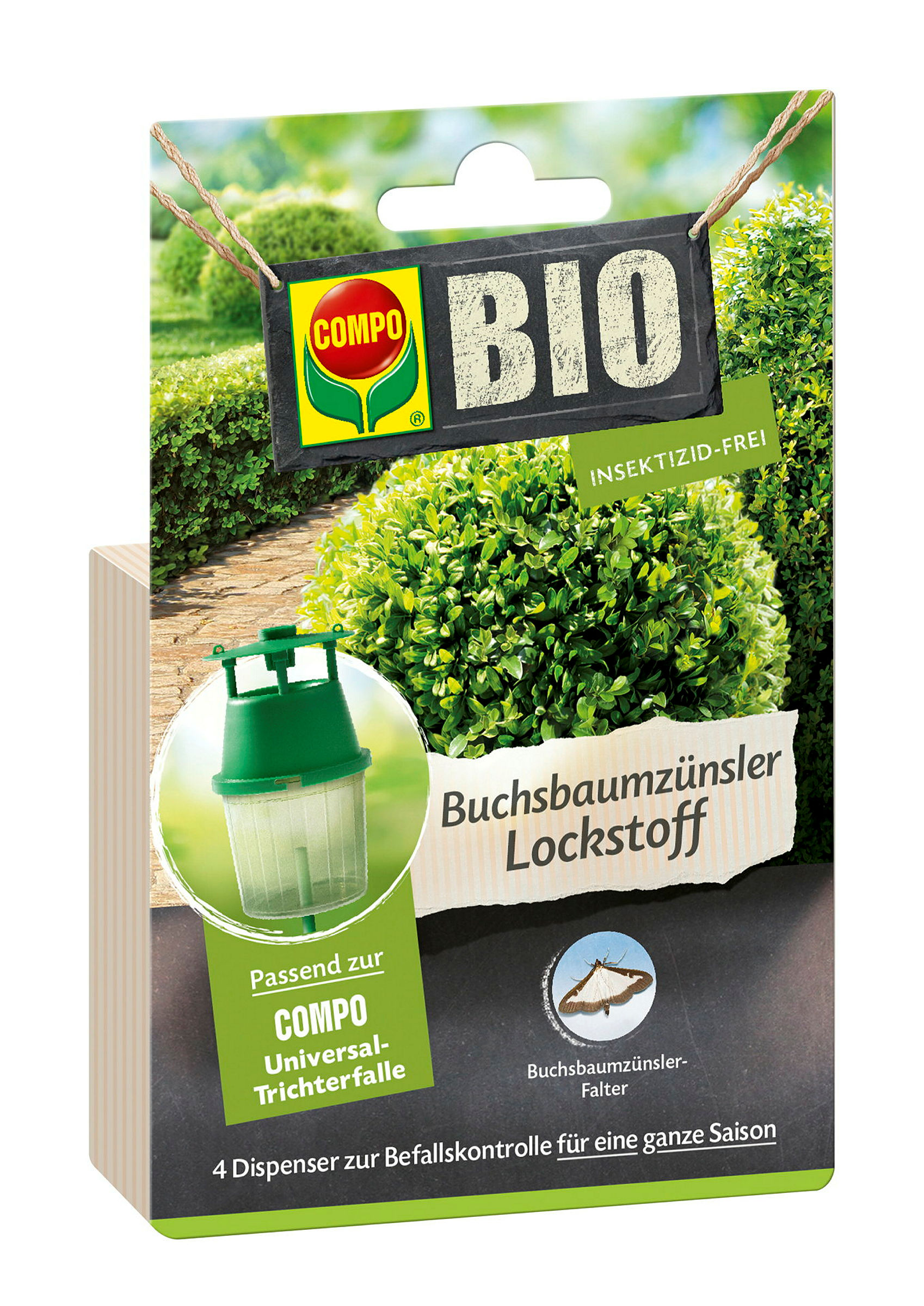 COMPO BIO BuchsbaumzünslerLockstoff, 4 Stück