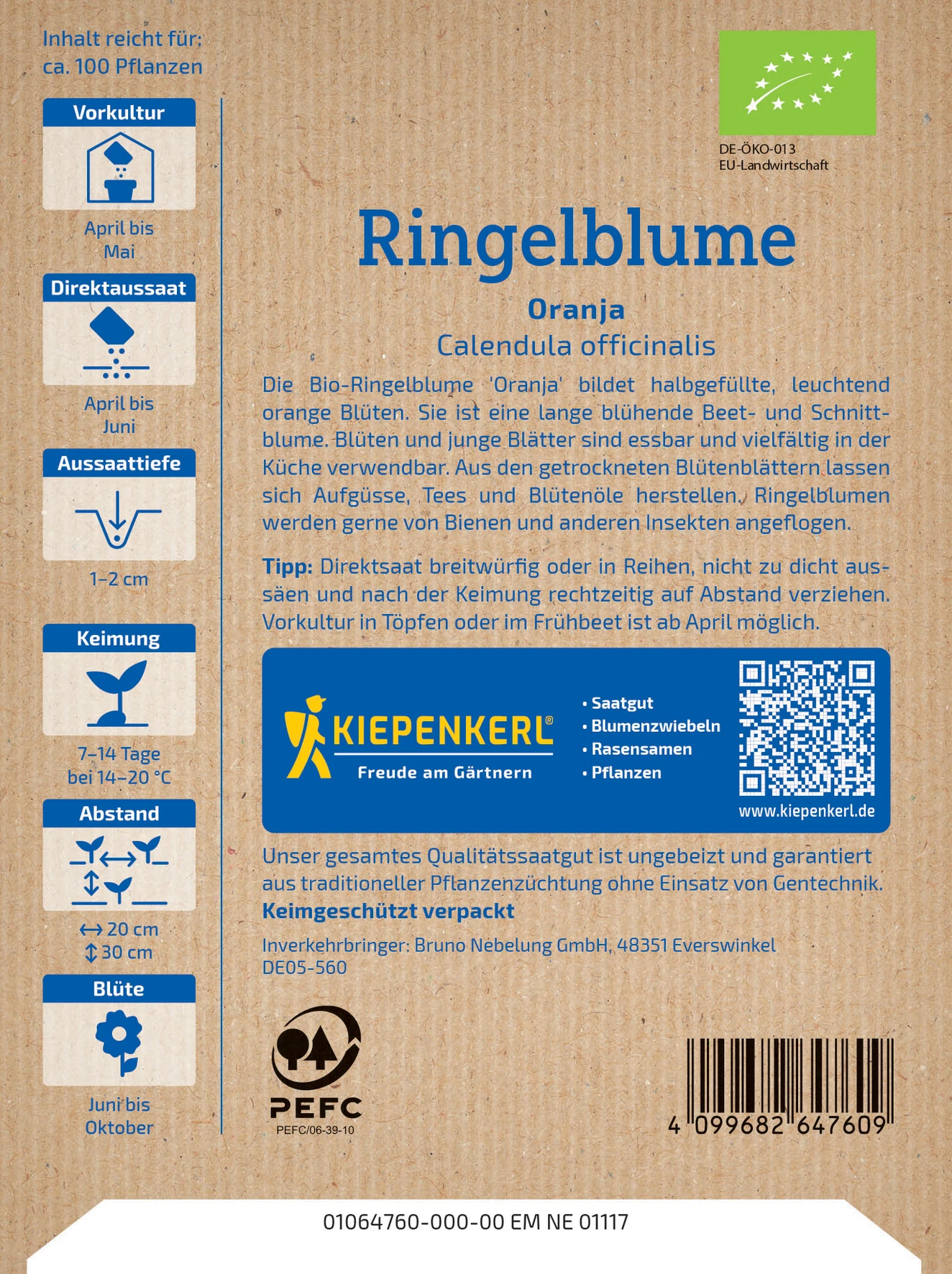 Kiepenkerl BIO Ringelblume Oranja