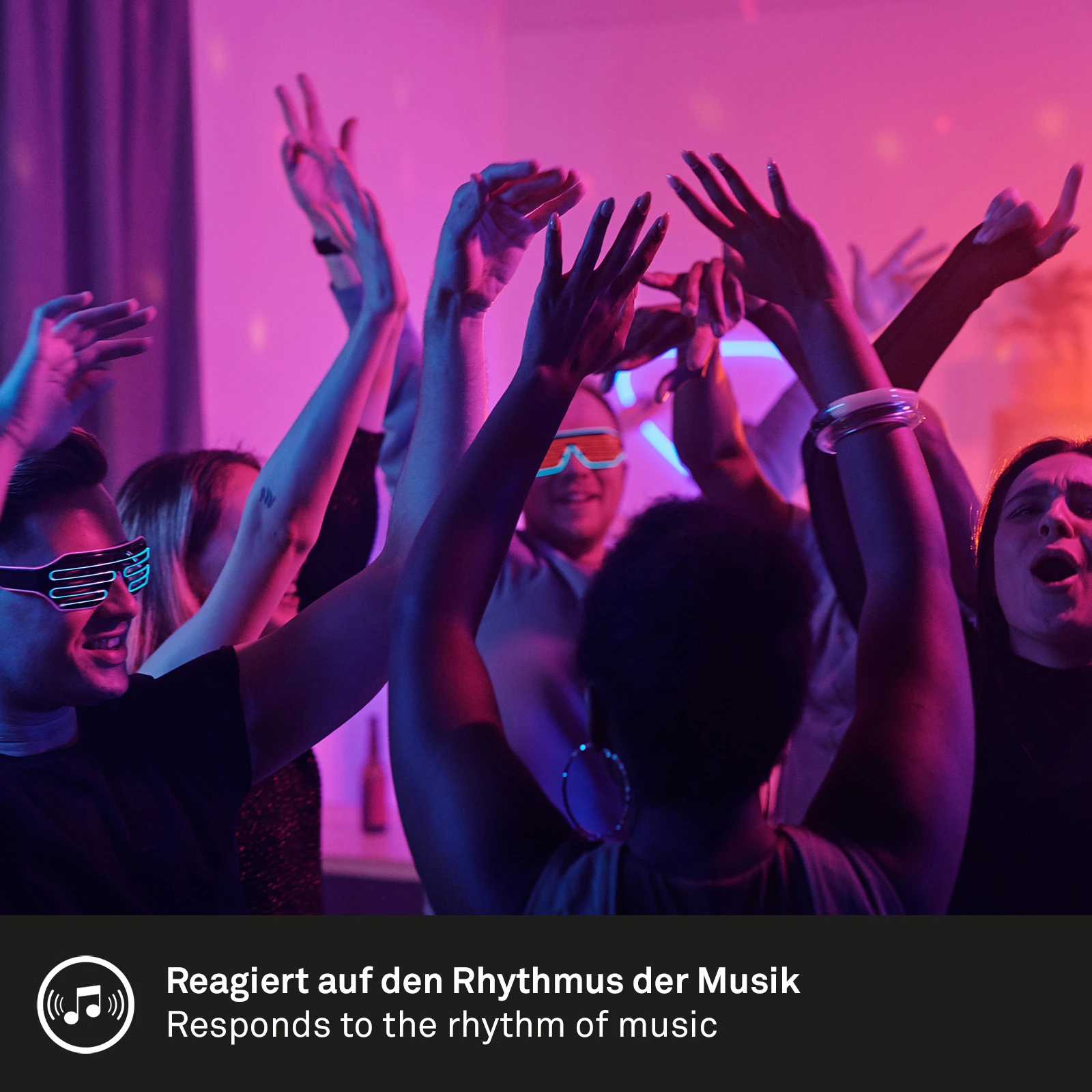 Magic RGB-LED Flexband, 3m, inkl. Musiksensor