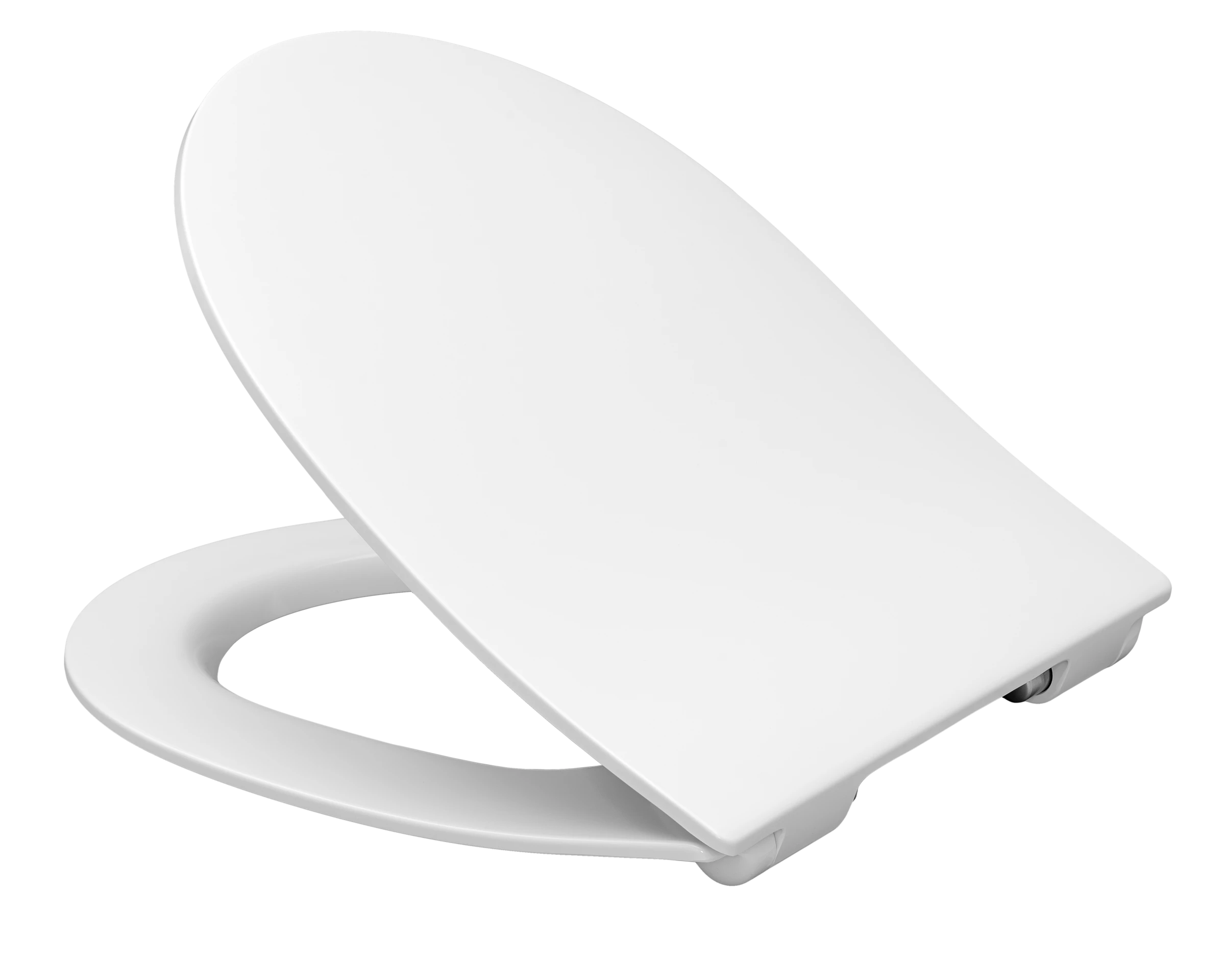 Duroplast WC-Sitz WHITE, D-Form, PRO 6, mit Absenkautomatik und Schnellvers