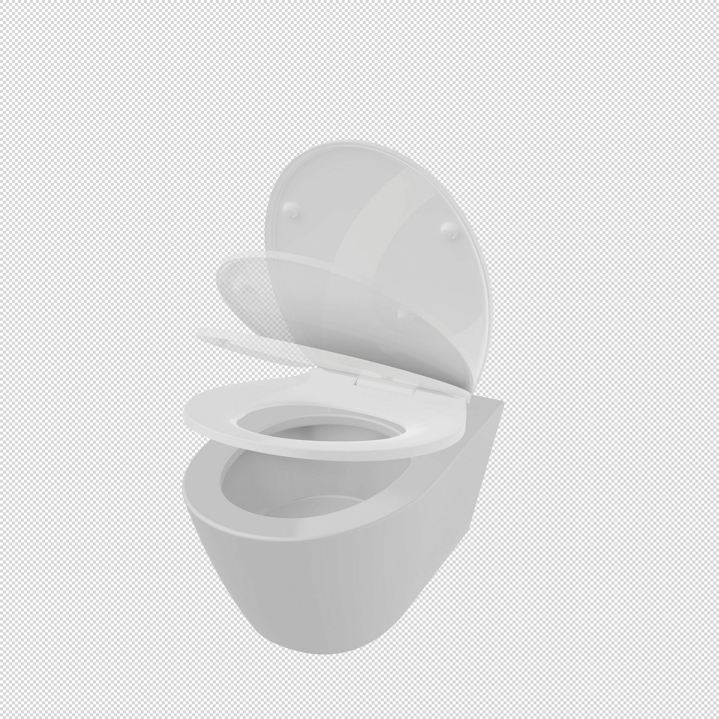 Duroplast WC-Sitz WHITE, mit Absenkautomatik und Schnellverschluss