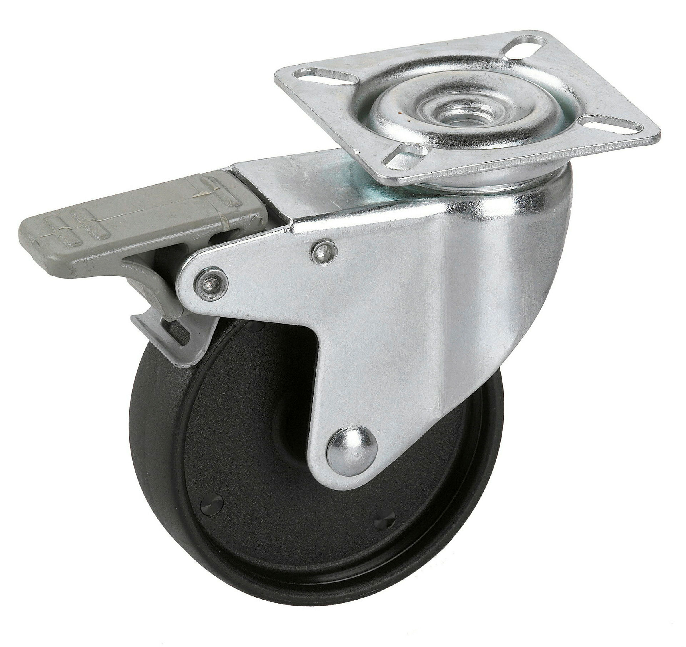 Apparate-Lenkrolle, Kunststoffrad, 50x19 mm, Tragkr. 35 kg