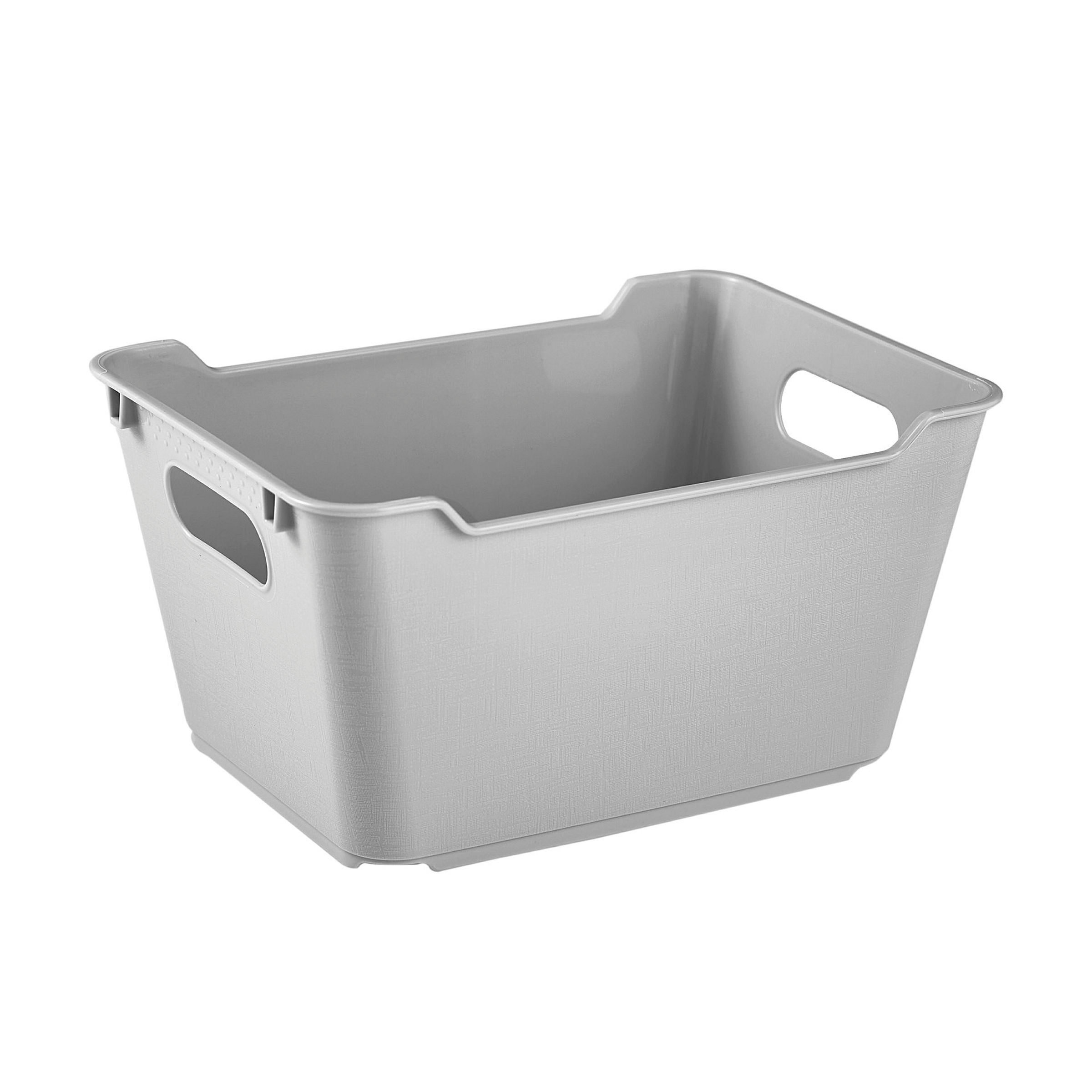 keeeper Aufbewahrungsbox, Strukturierte Oberfläche, 1,8 l, Lotta, Grau