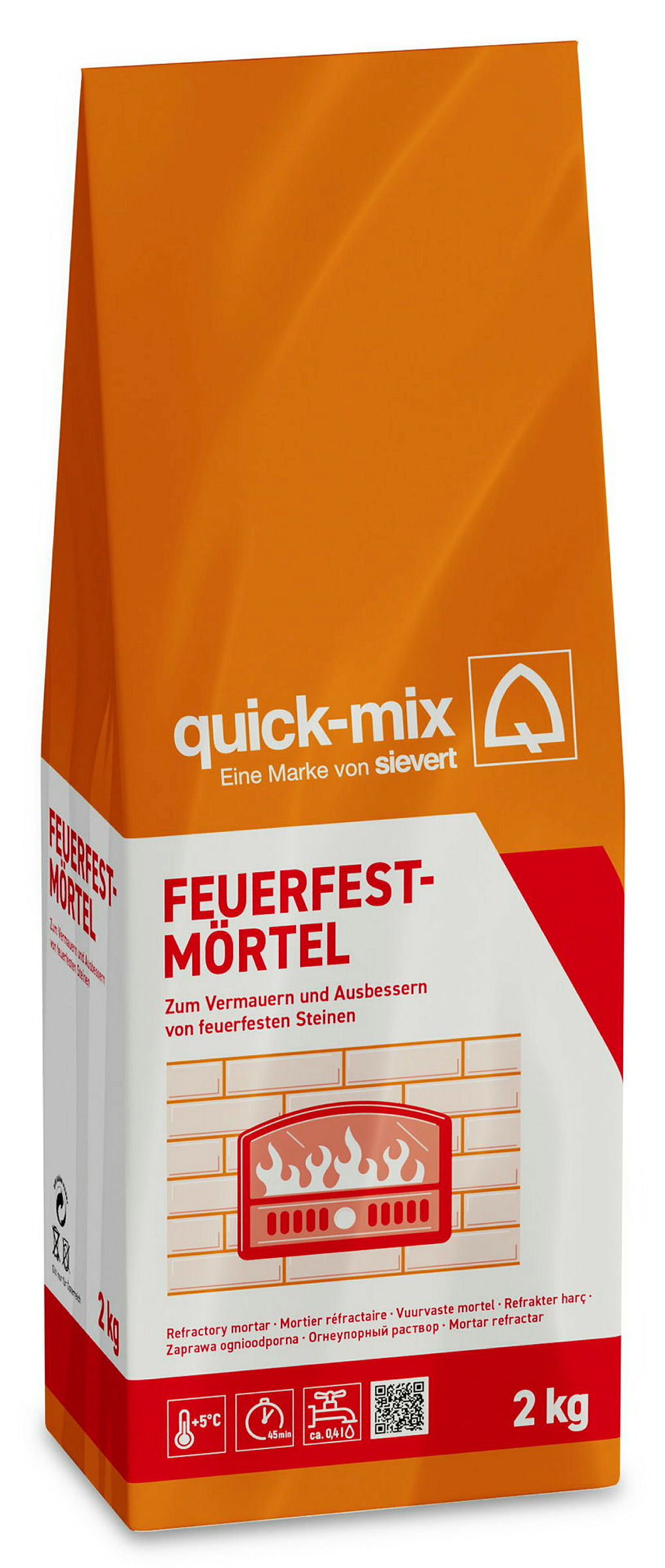 quick-mix Feuerfestmörtel 2 kg