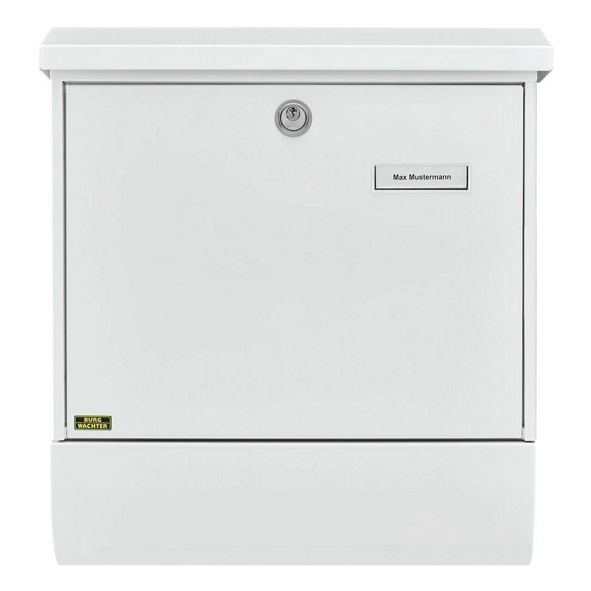 Briefkasten-Set Stahl-lack. Vario 86720W weiss