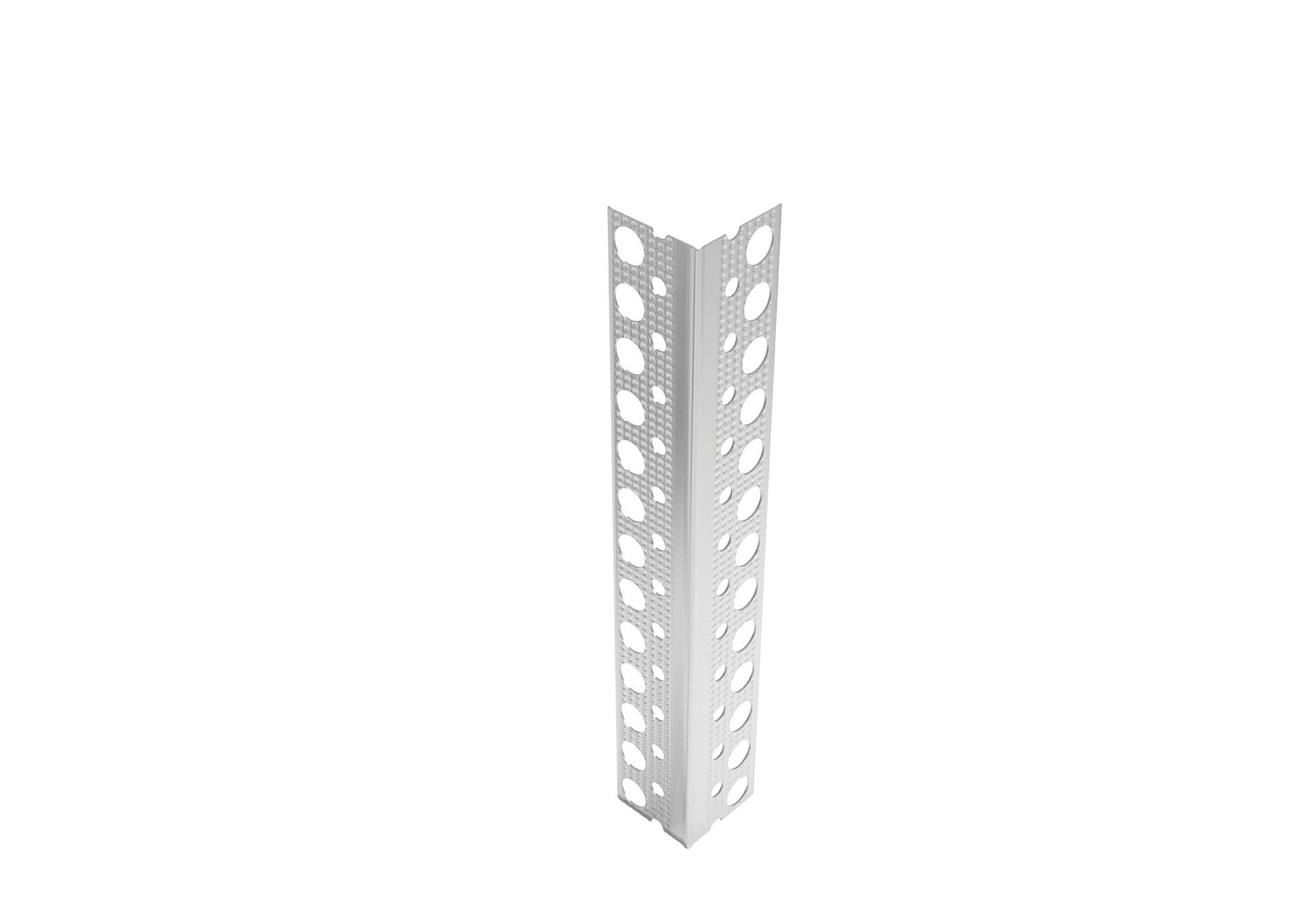 Trockenbaukantenprofil 1 mm, Aluminium, geprickelt
