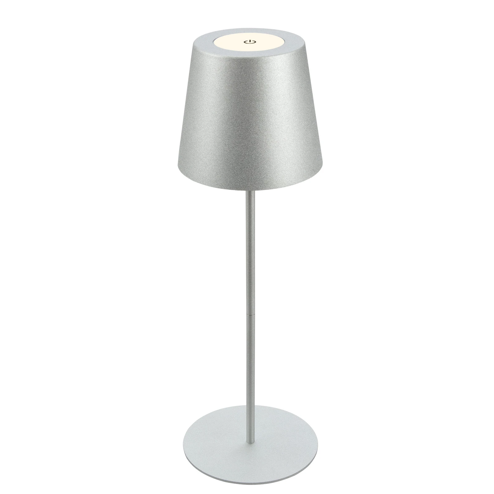 KIKI LED Akku Tischleuchte, IP44, 2,5W, Chrom matt