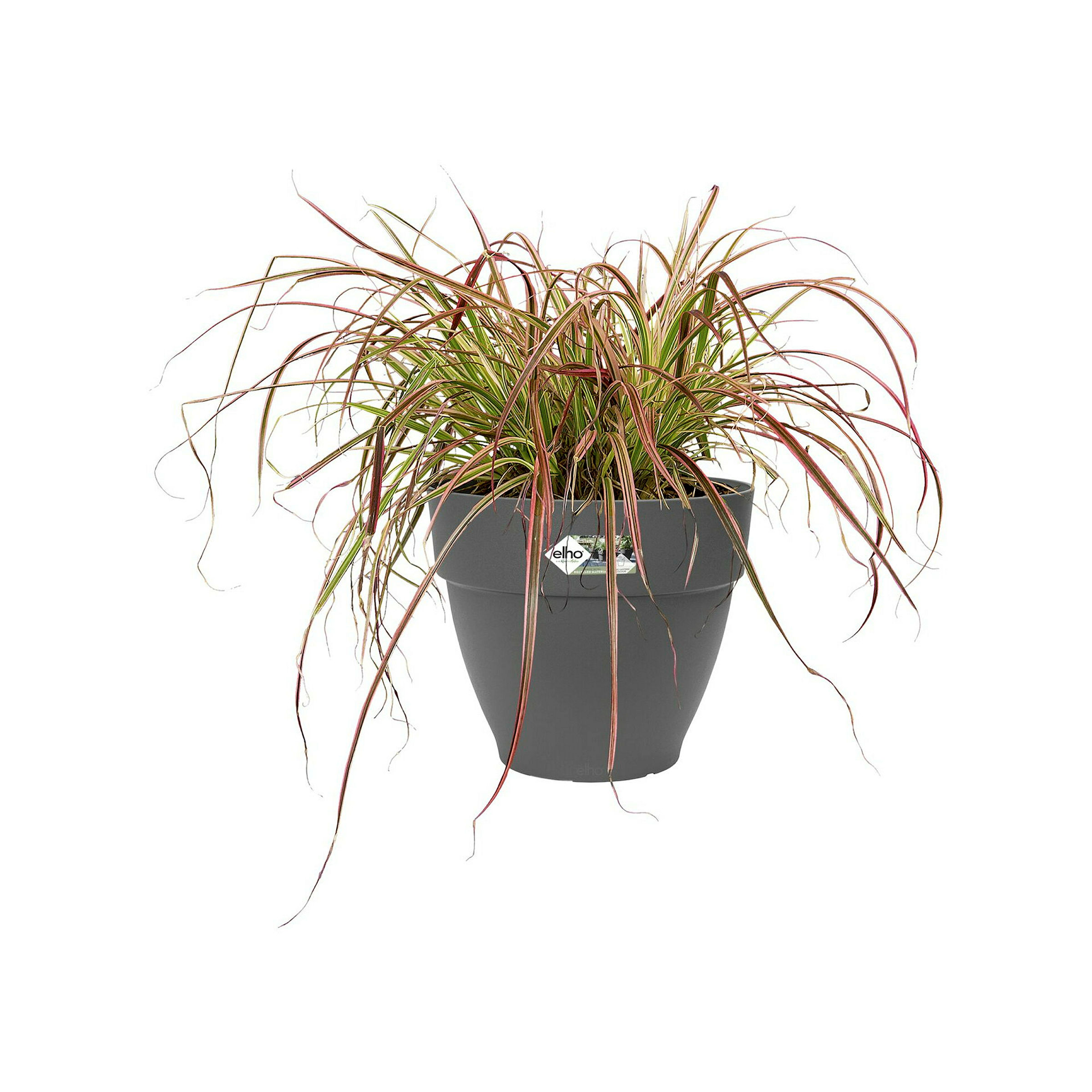 Elho Vibia Campana 40 - Schwarz - Ø 39 x H 33 cm - Außen - 100% Recycelt